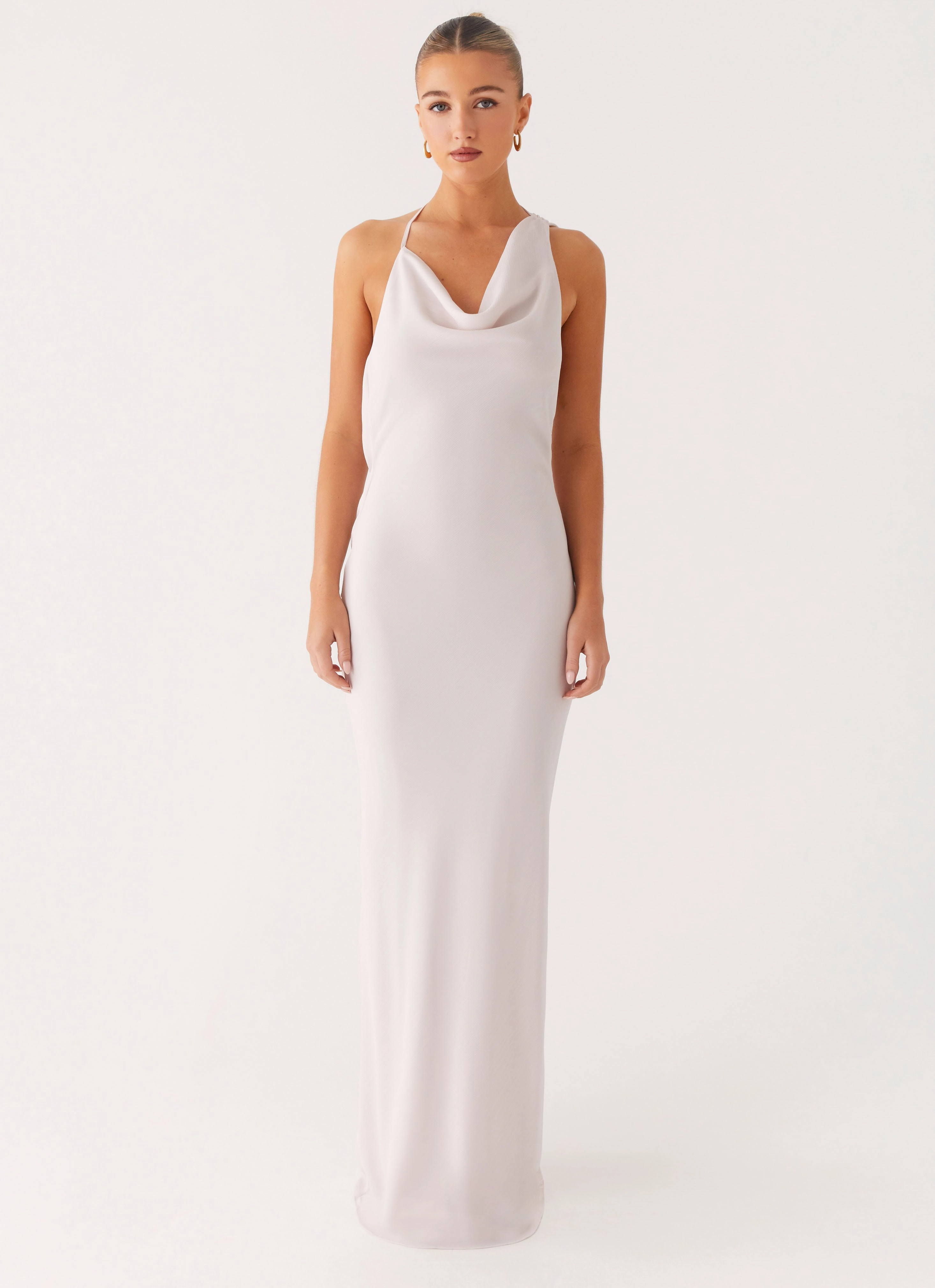 soft look Tailored Mood Opal Glow Maxi Dress - Off White