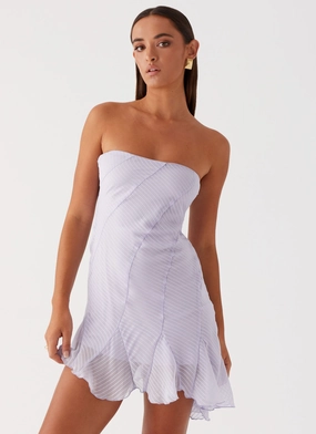 Holiday Wear Yolanda Mini Dress - Lavender