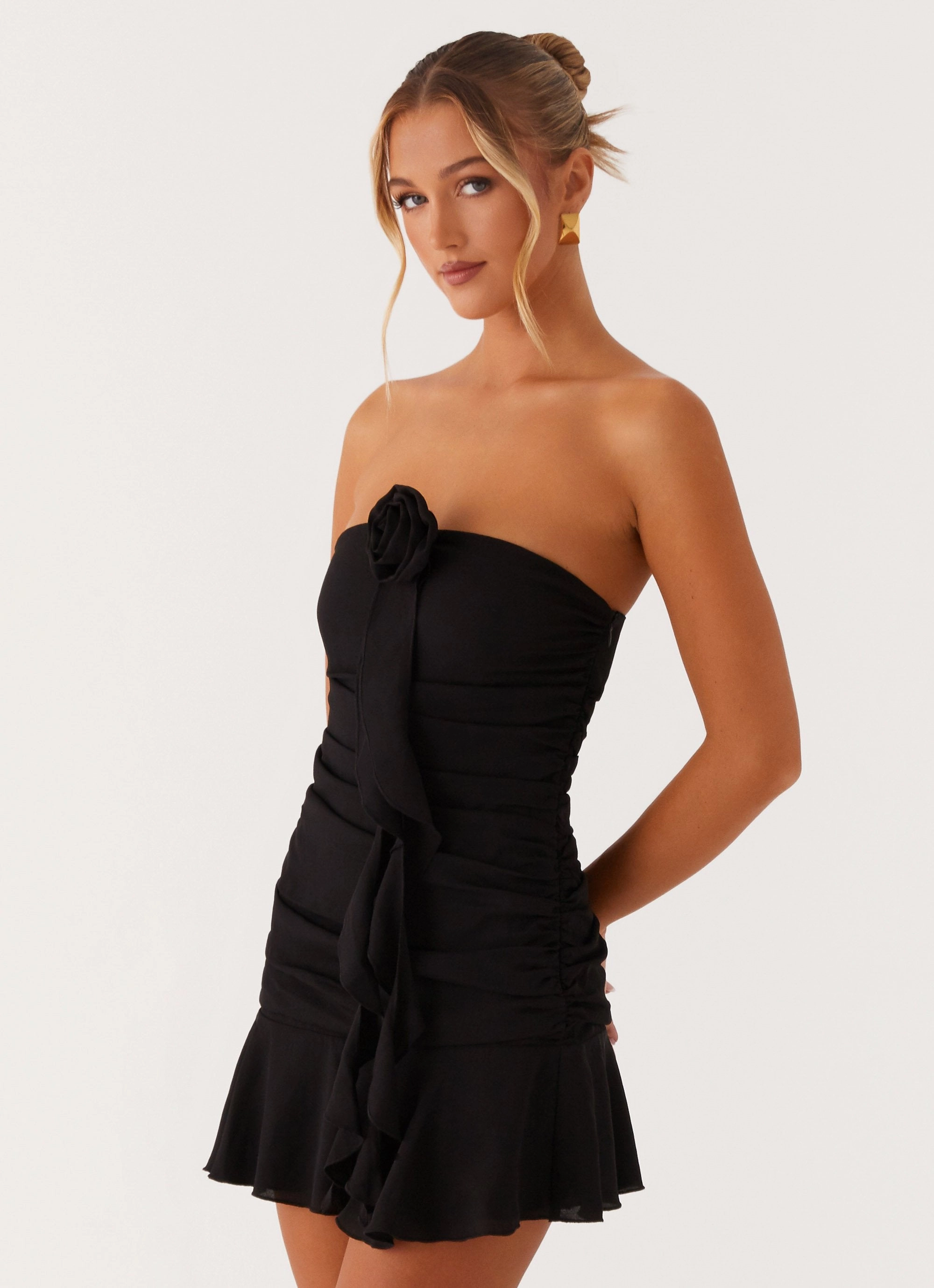 Jodie Mini Dress - Black Urban Look Effortless Piece