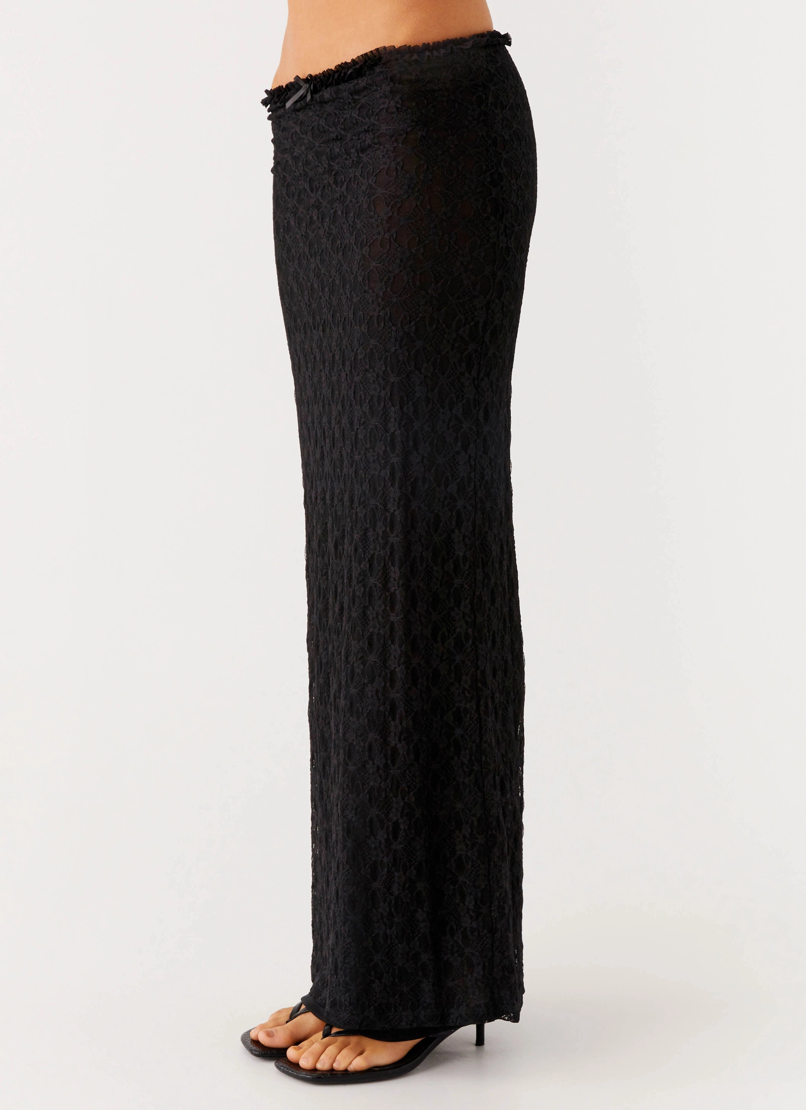 Ophira Maxi Skirt - Black Work Comfort Travel Ready Fit