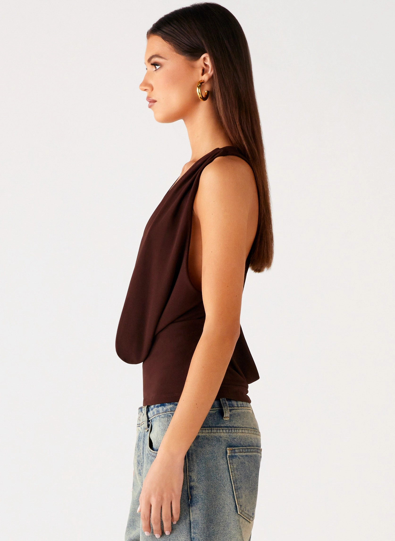 EcoFriendly Dye Oracle Top - Chocolate