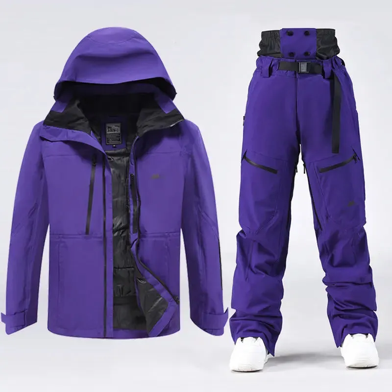 Outdoor Adult Ski Snowboarding Jacket & Pants Set