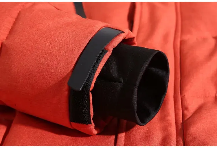 Outdoor Windproof Hooded Jacket Leisure Sports Coat With Pockets Warm Mens Clothing