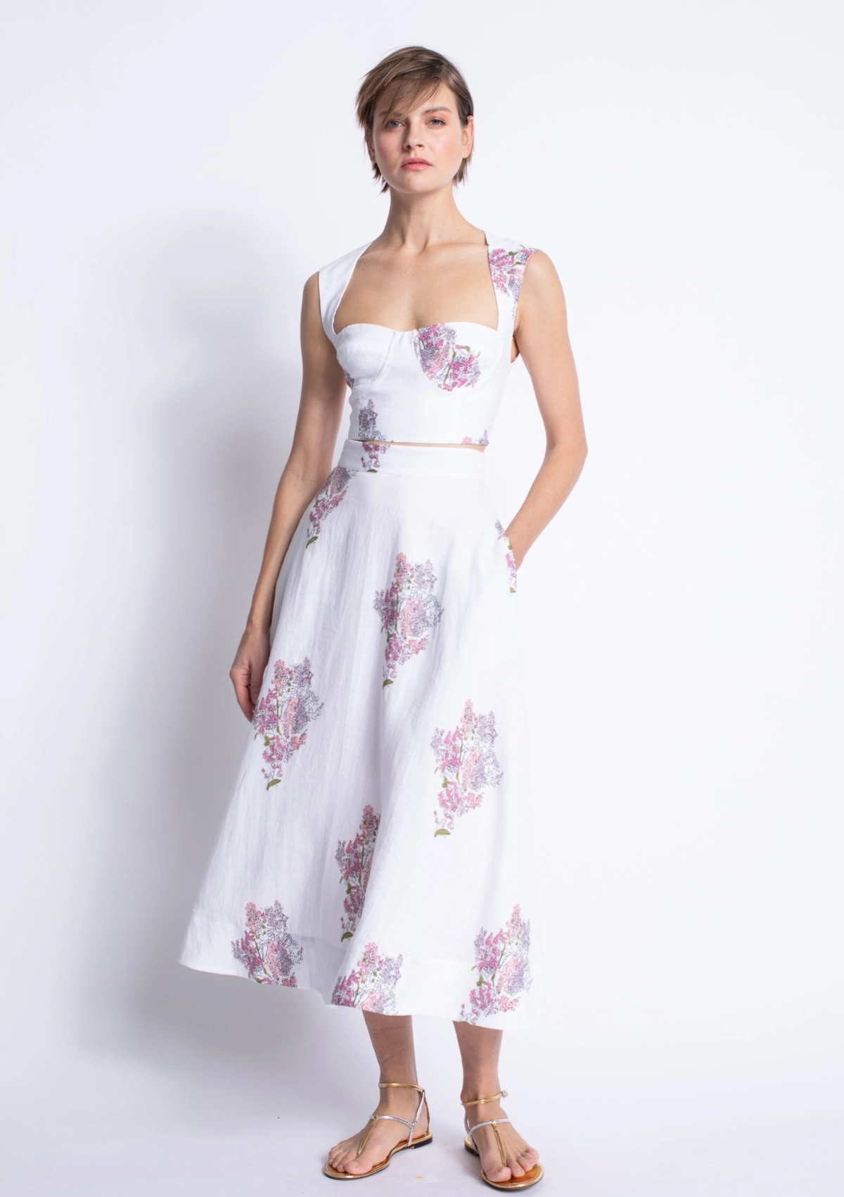 Premium Stretch Breathable Layer Ada Print Skirt