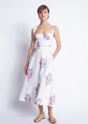 Ada Print Skirt Fashionable Waist