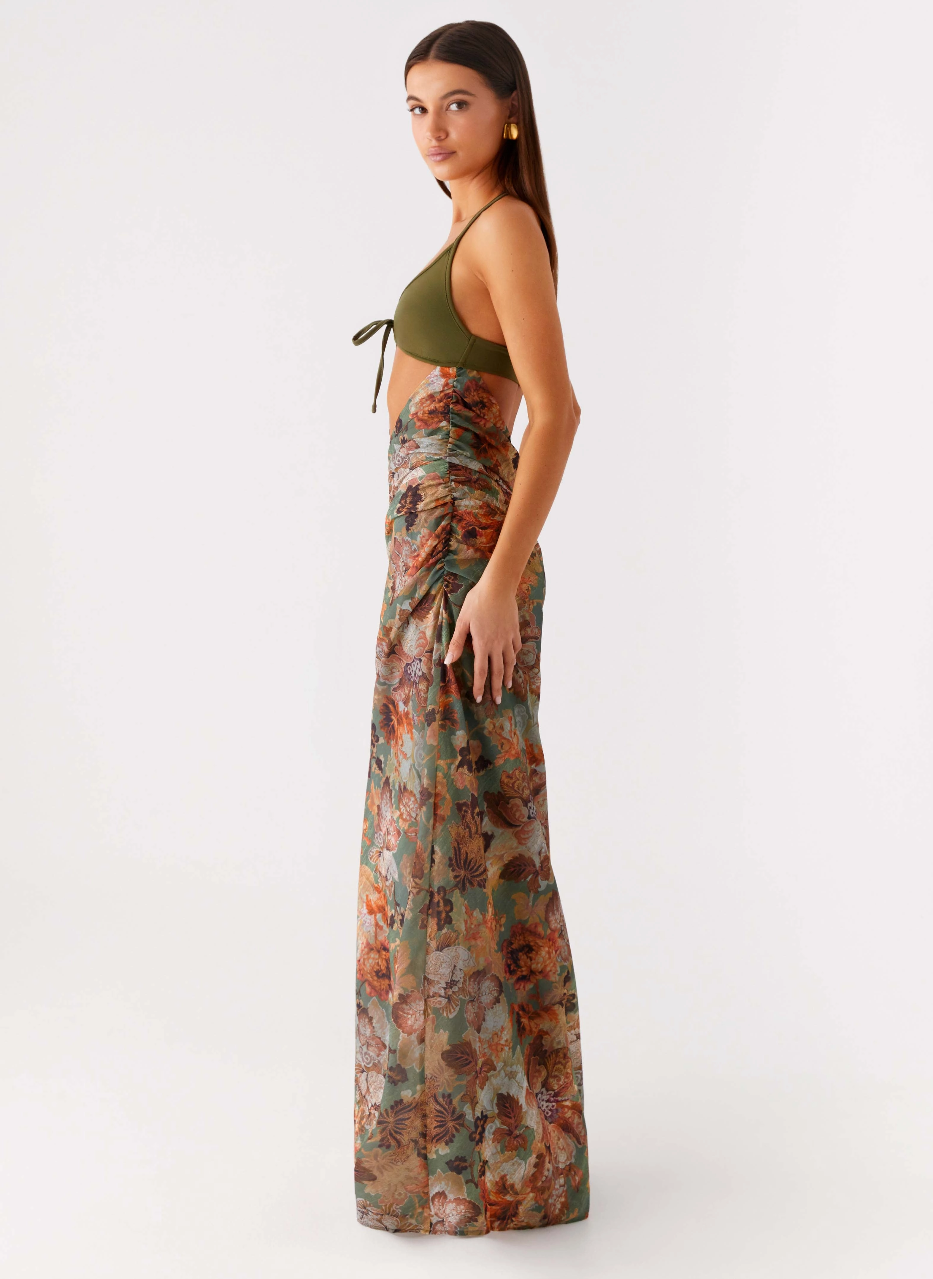 Bridal-Shower Overgrown Maxi Dress - Vintage Blossom