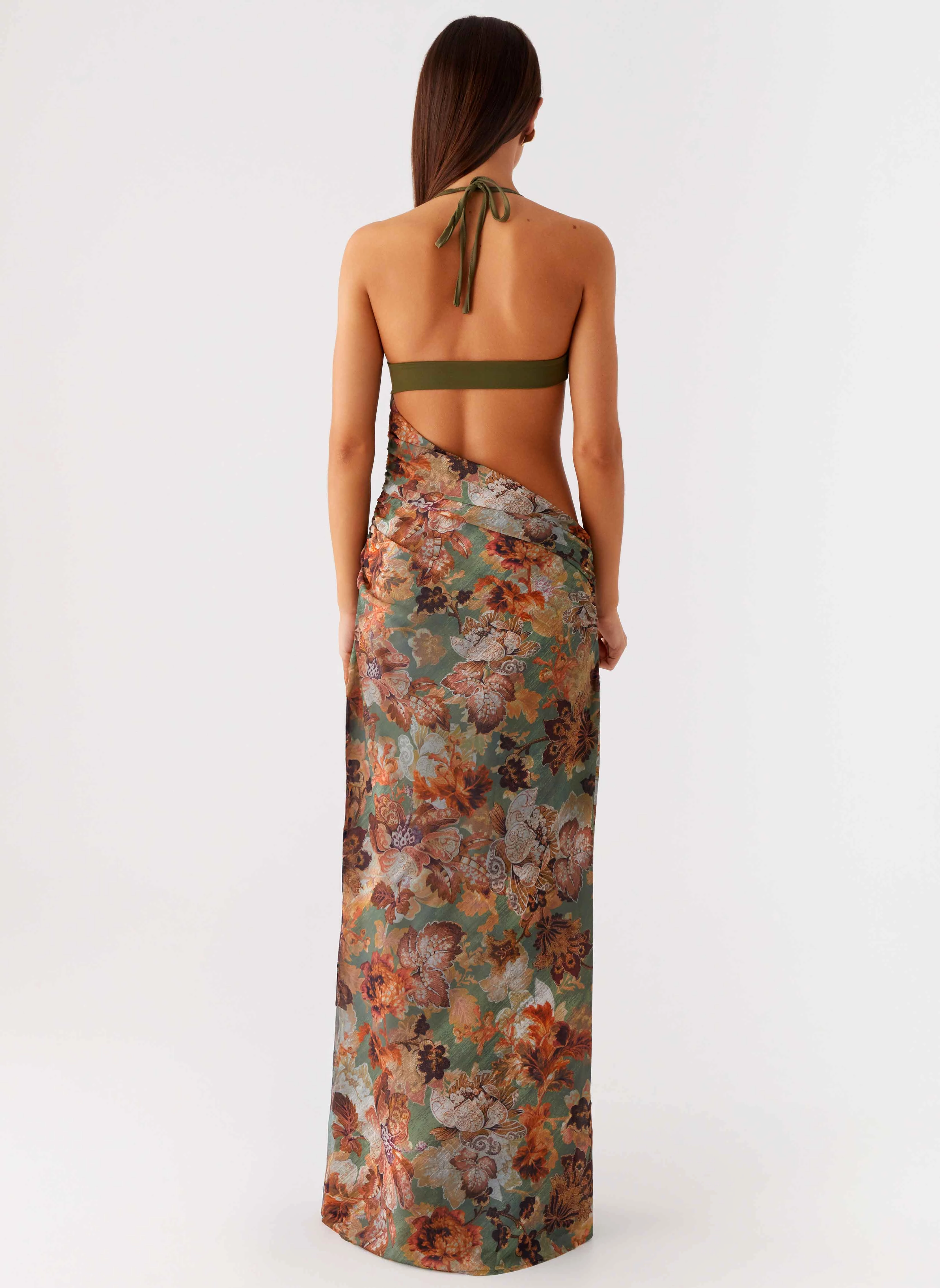 Breathable Style Overgrown Maxi Dress - Vintage Blossom