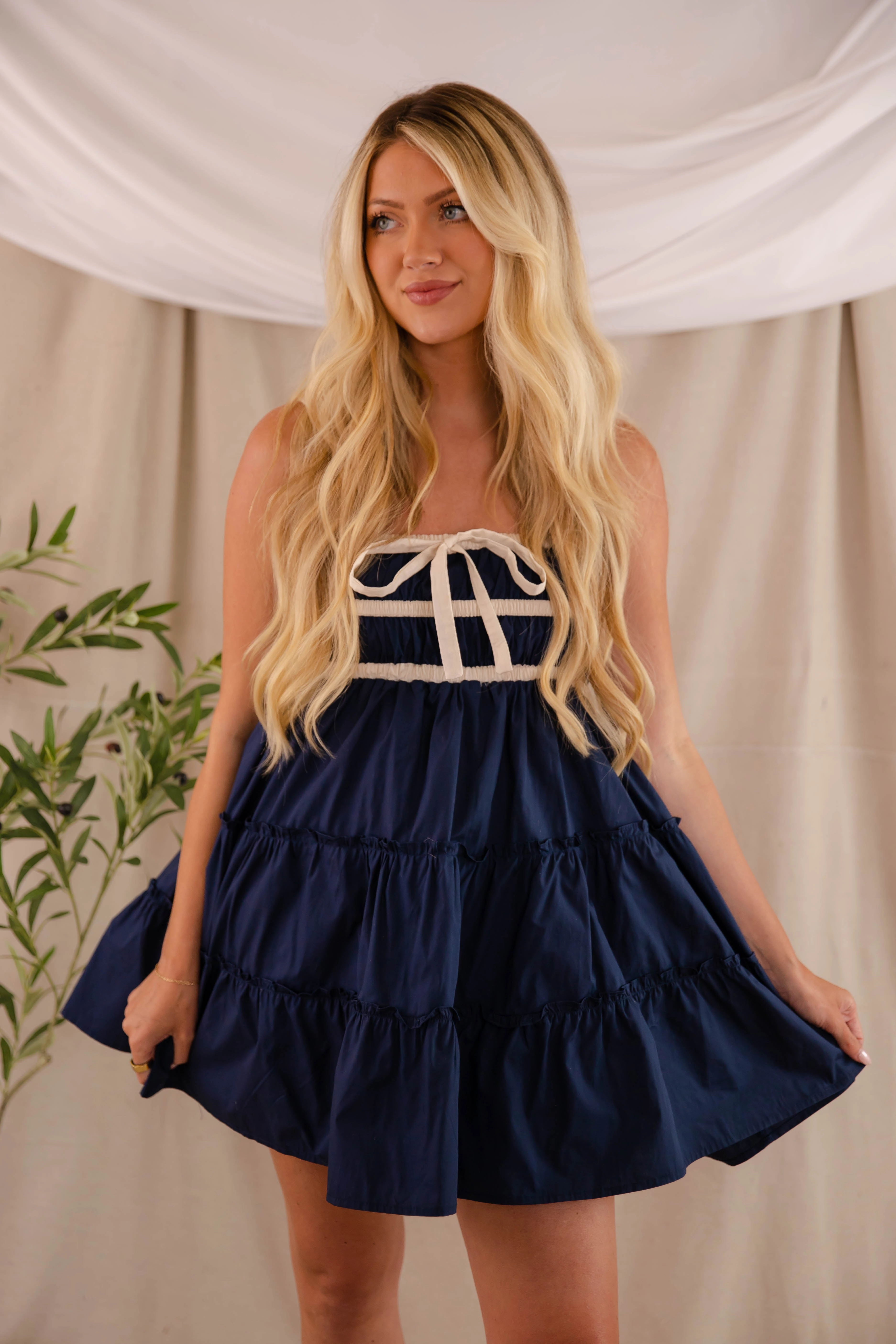 Owe It To Myself Dress- Navy Urban Aesthetic