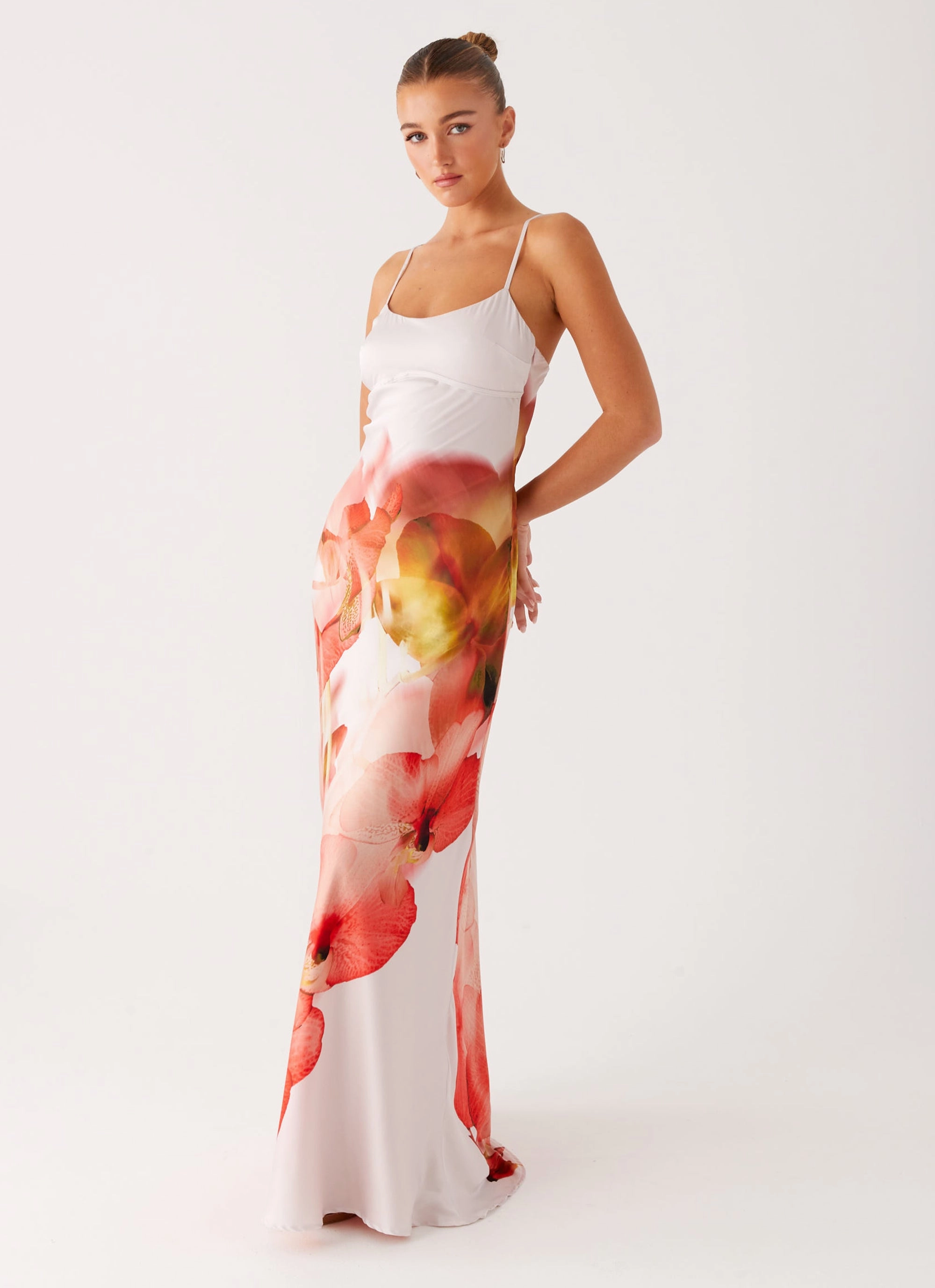 Pacha Maxi Dress - Peach Rose Light Layers Indoor Event