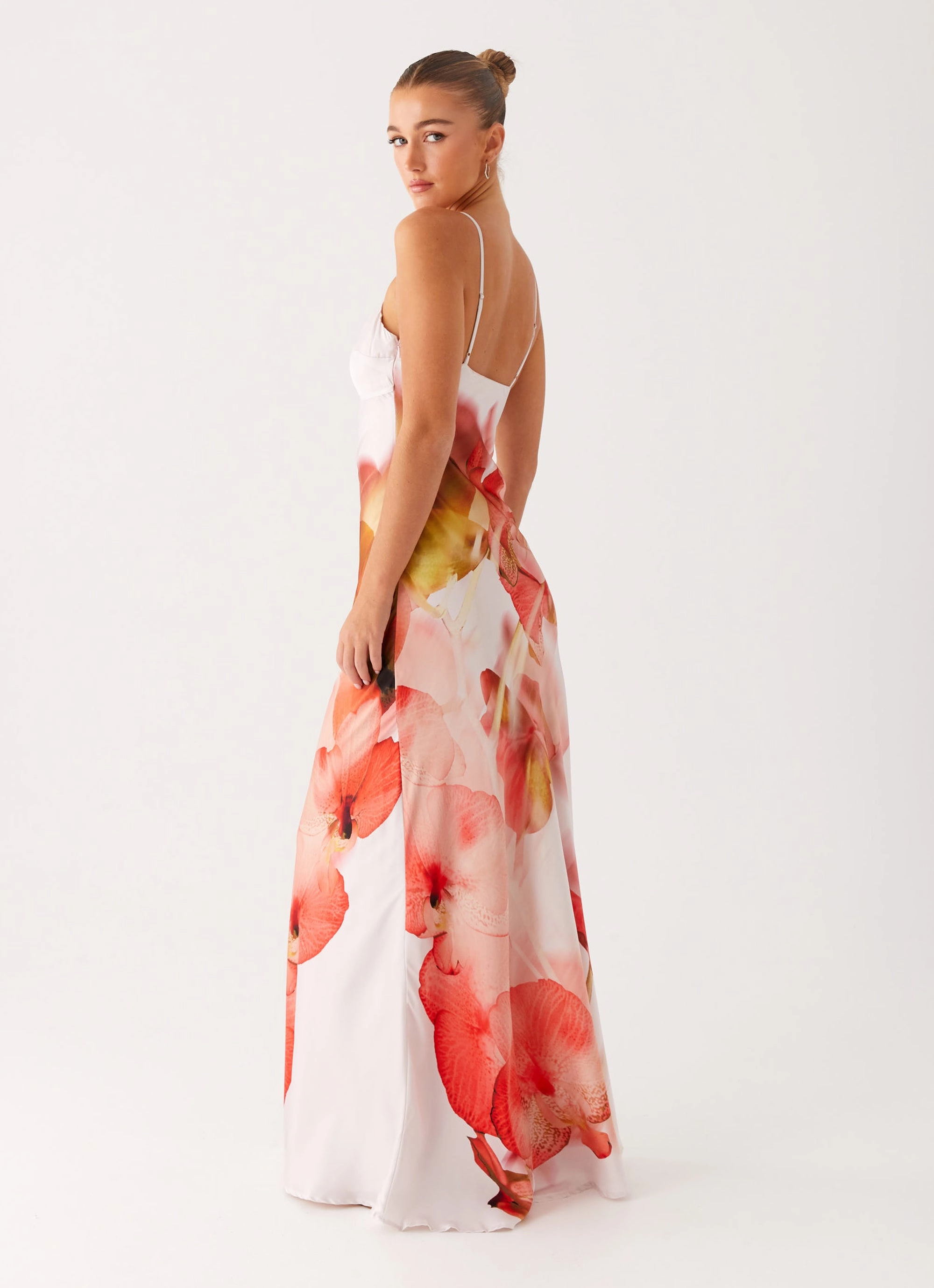Pacha Maxi Dress - Peach Rose DoubleLayeredMaterial