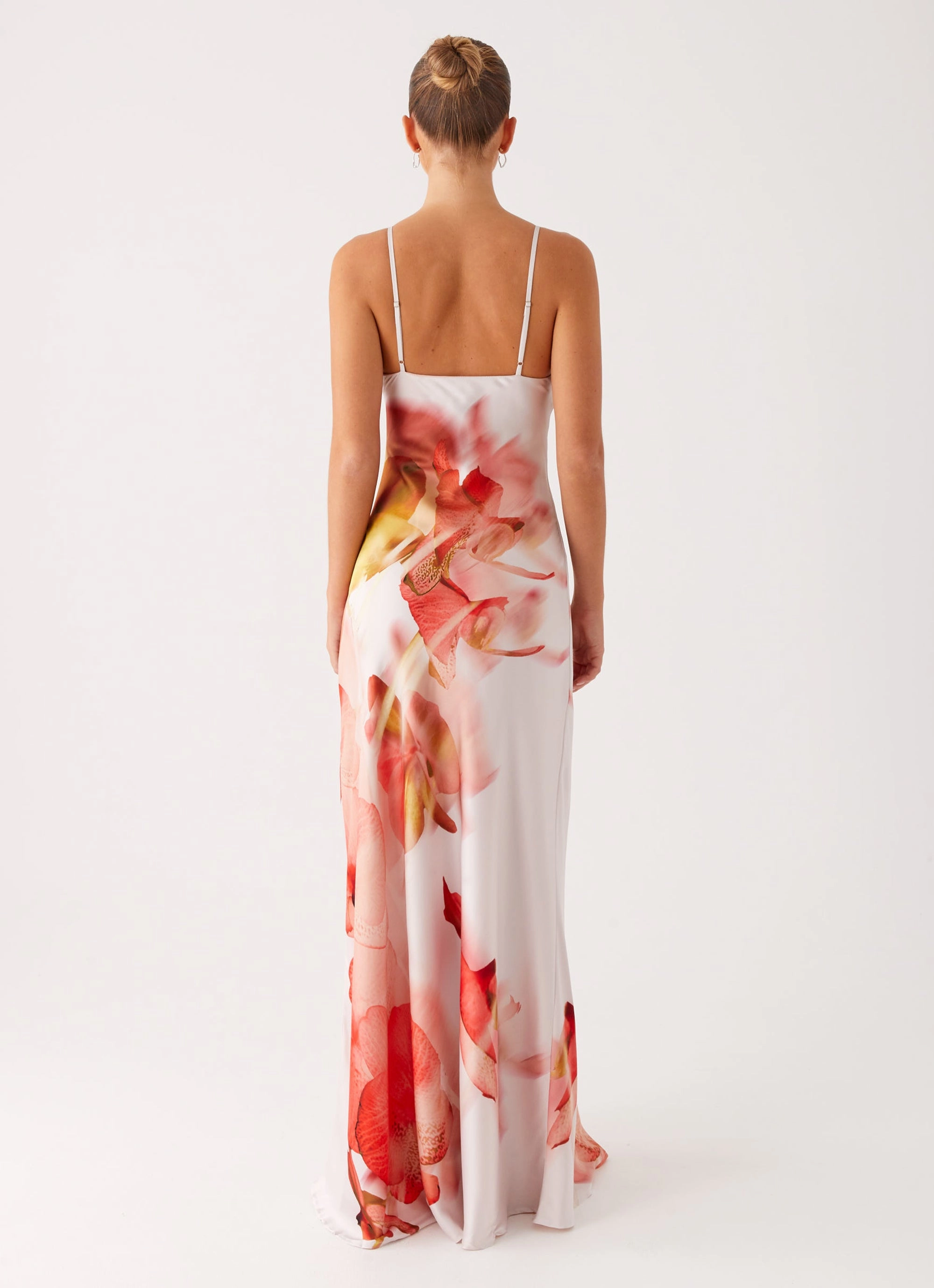 Pacha Maxi Dress - Peach Rose AdjustableStraps