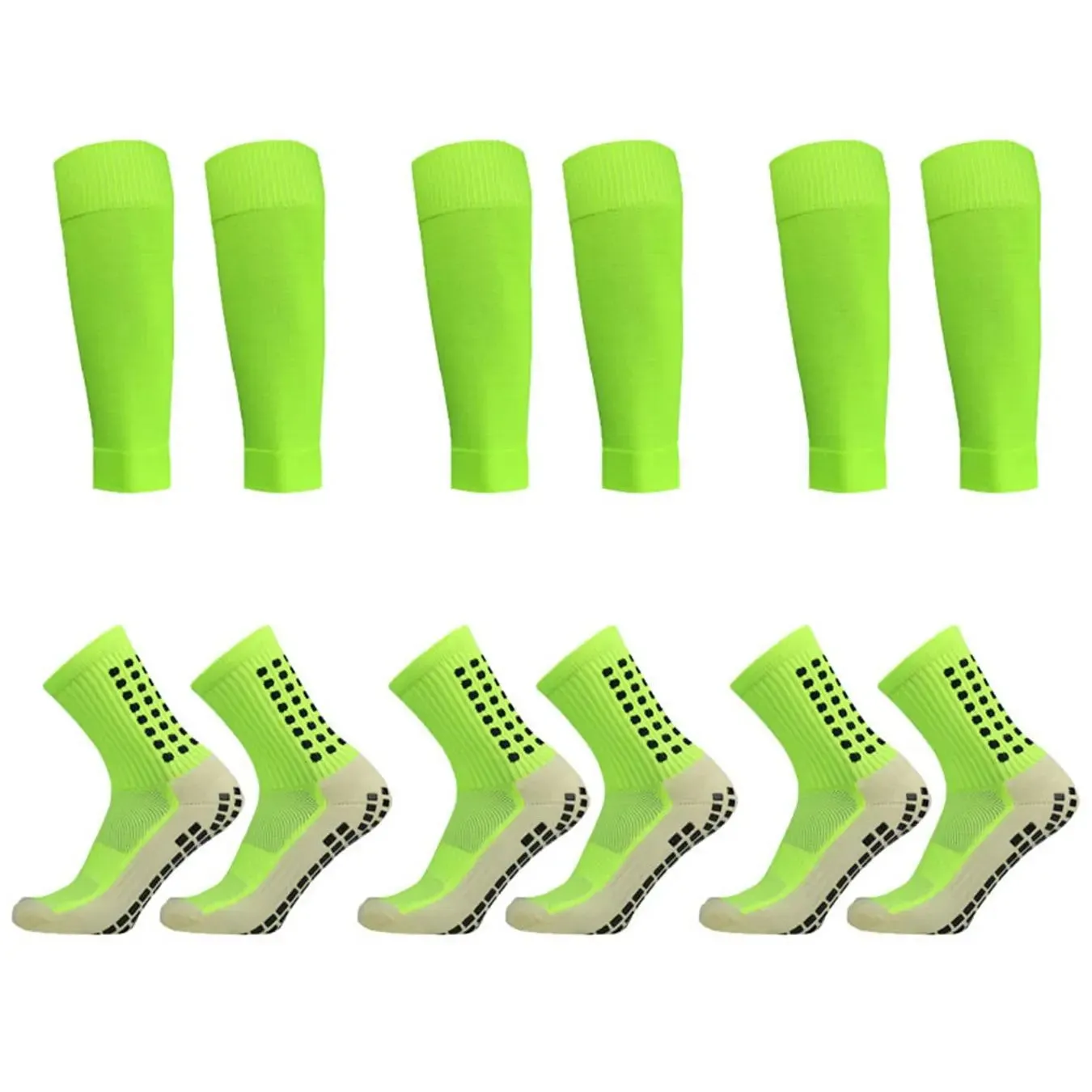 Pack Of 3 Athletic Grip Socks