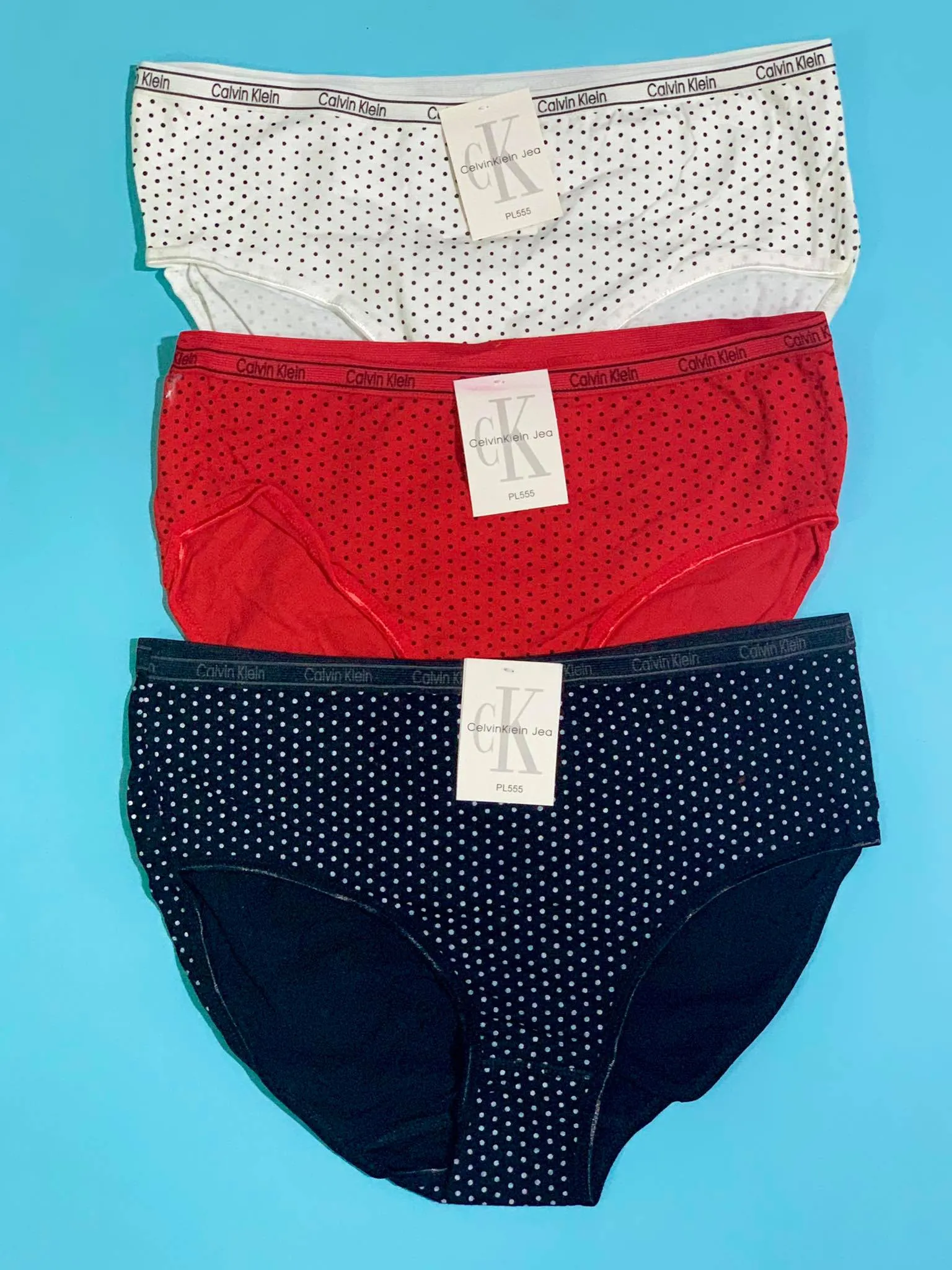 Pack of 4 - CK Polka Dotted Panty - Flourish CK Polka Dotted Panty Mix Colors - 444, 555, 666