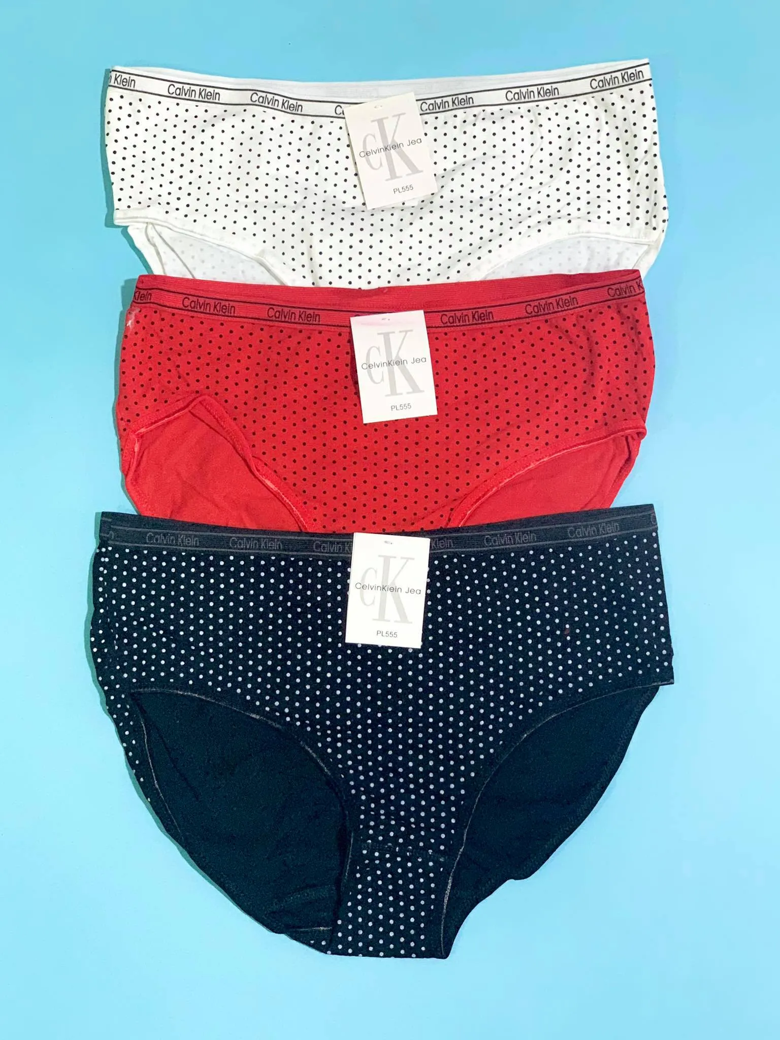 Pack of 4 - CK Polka Dotted Panty - Flourish CK Polka Dotted Panty Mix Colors - 444, 555, 666