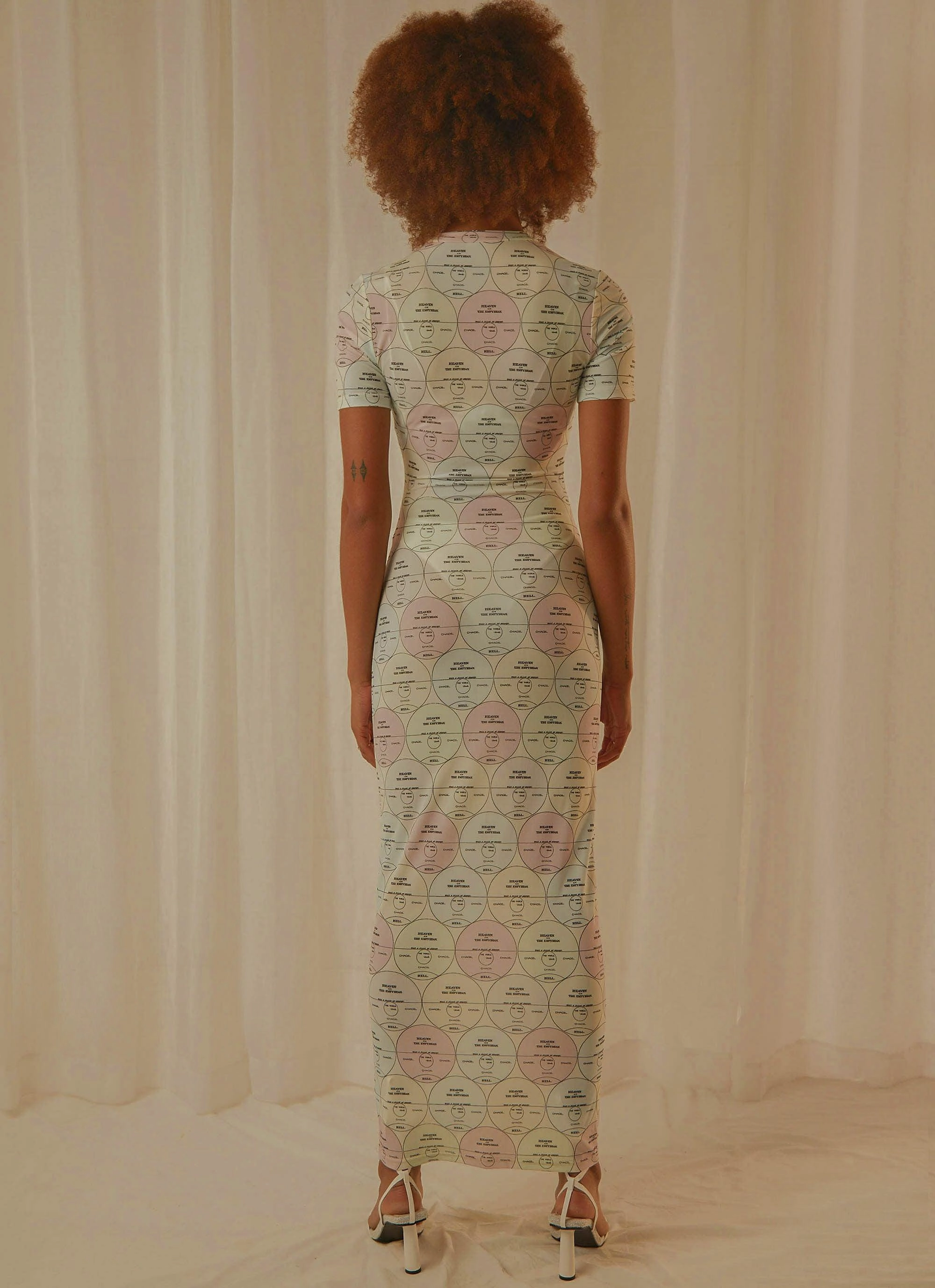 Into the City Mesh Maxi Dress - Pastel Mixtape bold appearance Light and Comfortable Wear