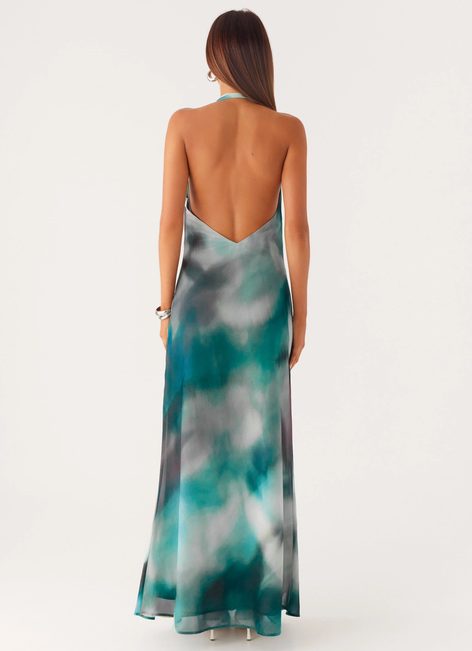 Cozy Vibe Dreamy Touch Lost At Sea Maxi Dress - Sea Splash