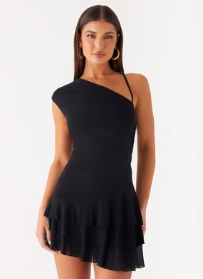 Moonrise Mini Dress - Black Motion Light