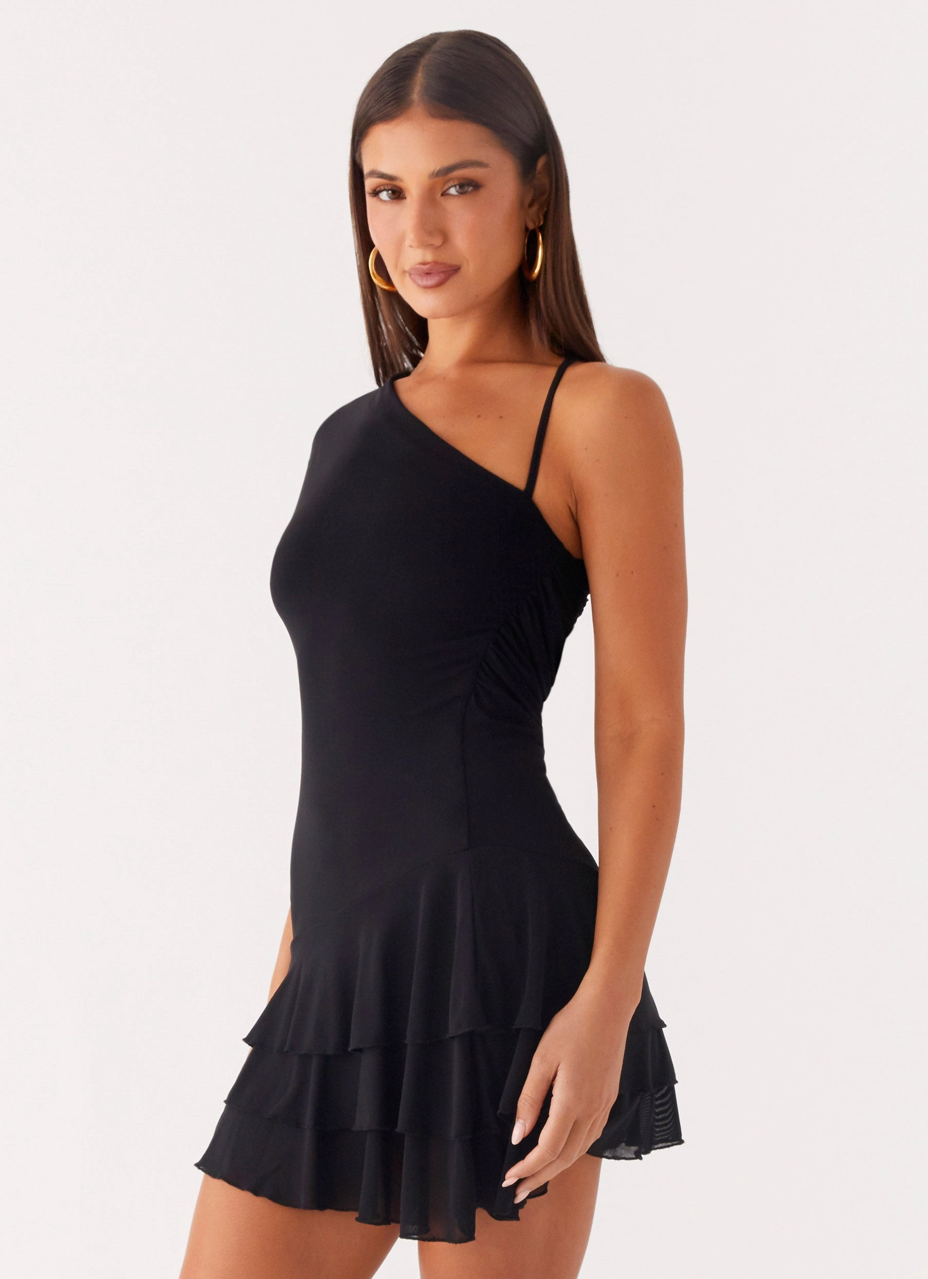 Moonrise Mini Dress - Black Cozy Balance Light Layers