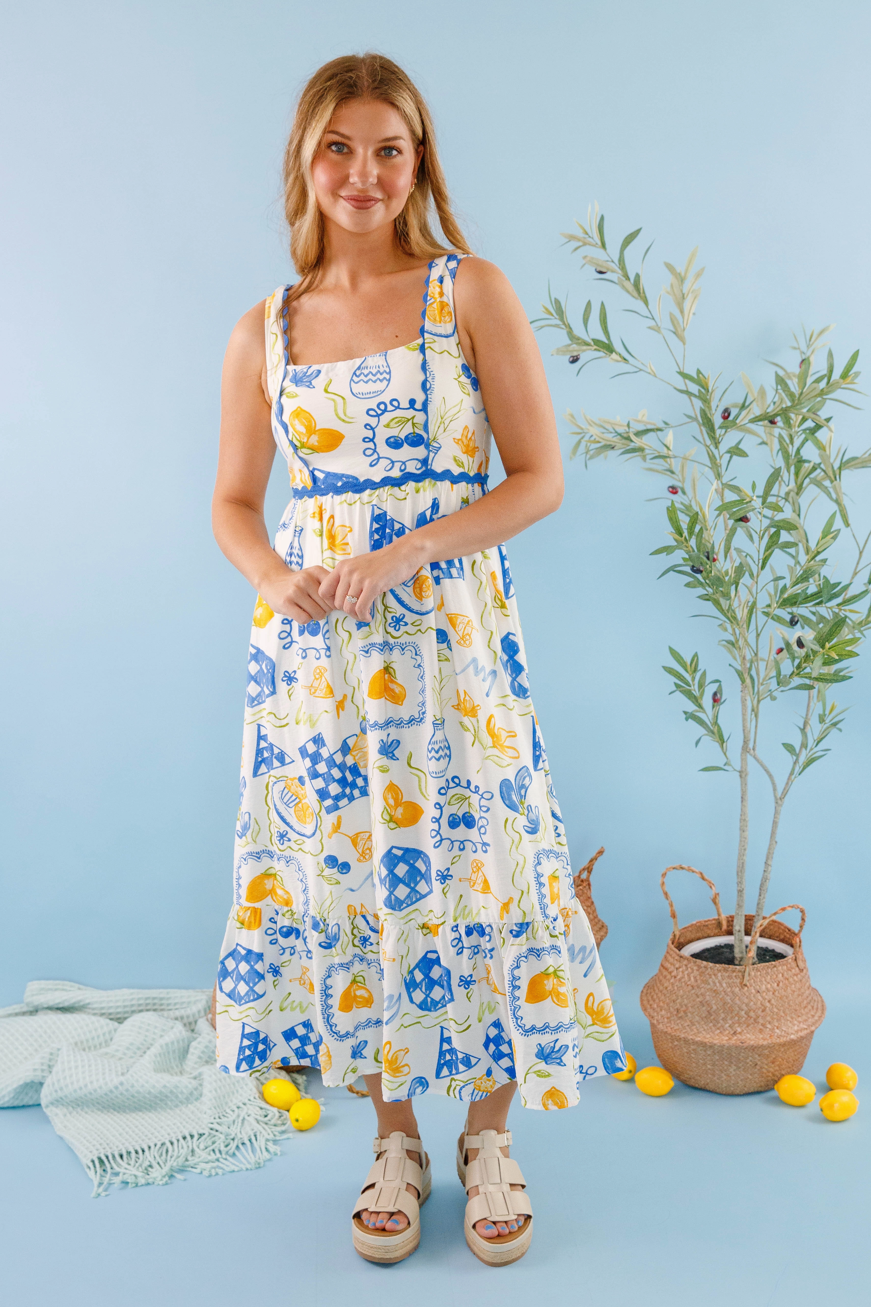 Everyday-Comfort Over For Lunch Midi Dress