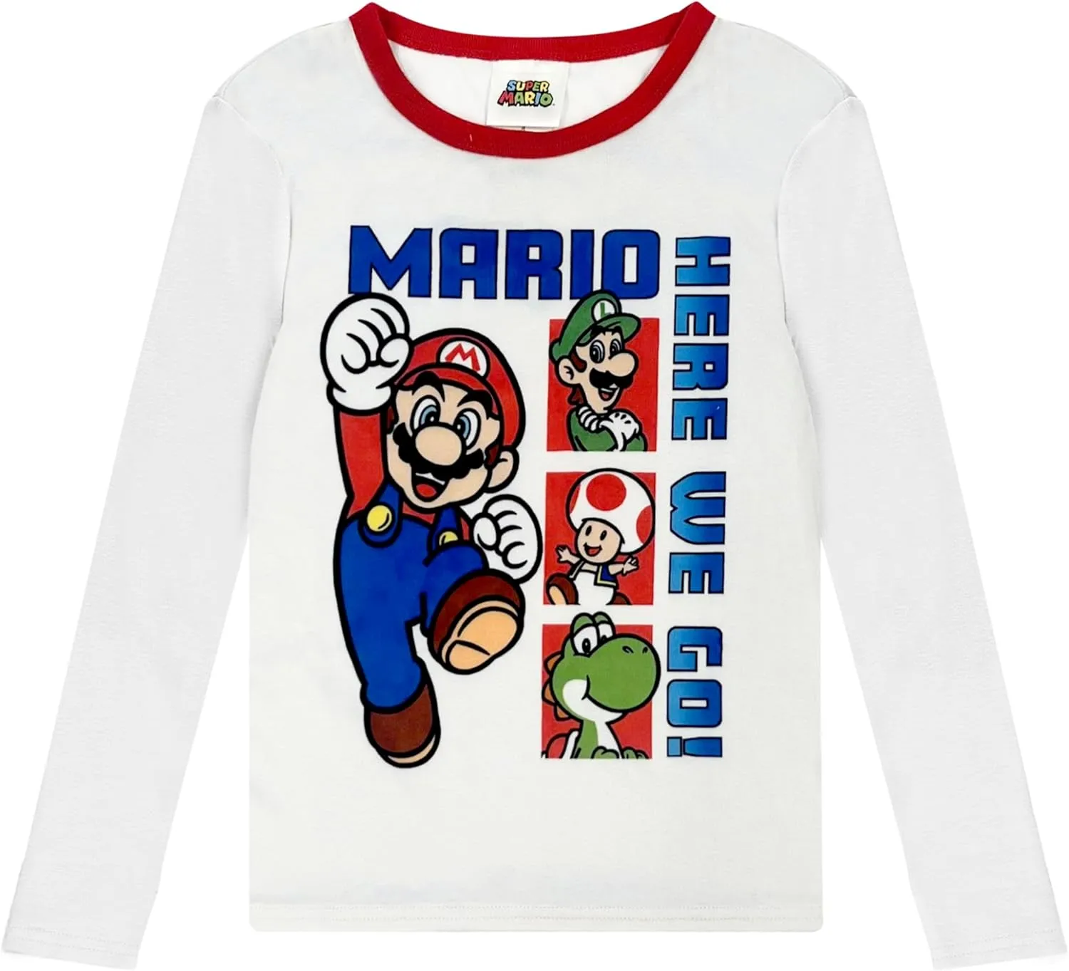 Pajama Set For Kids With Fuzzy Socks - Sonic, Hello Kitty, Super Mario Boys Girls 2 Piece Pajama Set - Kids & Toddler Pajamas