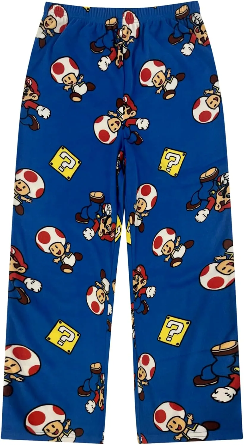 Pajama Set For Kids With Fuzzy Socks - Sonic, Hello Kitty, Super Mario Boys Girls 2 Piece Pajama Set - Kids & Toddler Pajamas