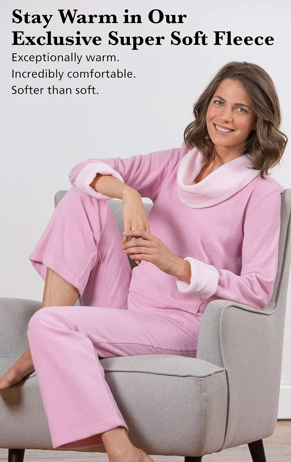 PajamaGram Fleece Womens Pajamas - Winter Pajamas For Women