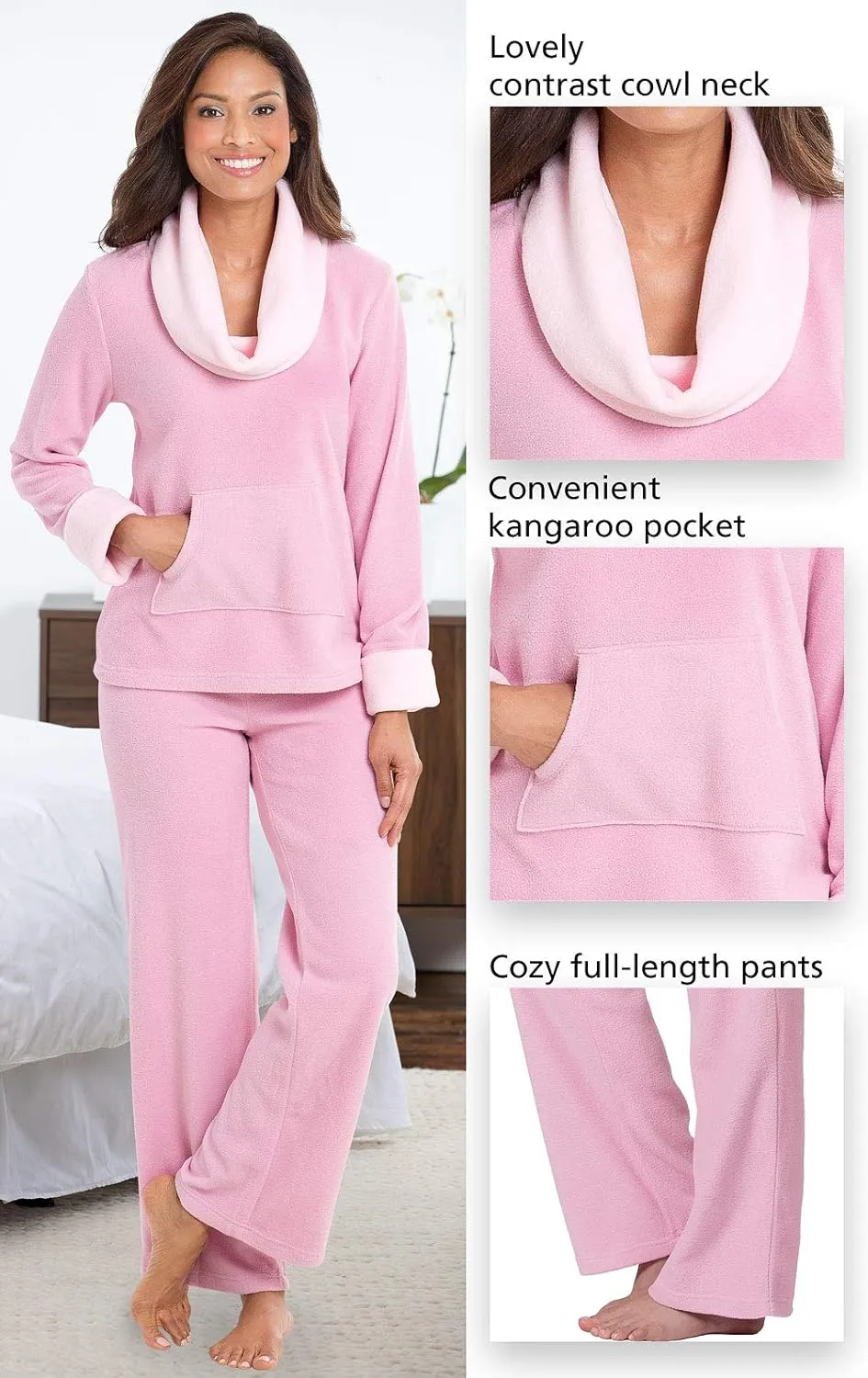 PajamaGram Fleece Womens Pajamas - Winter Pajamas For Women