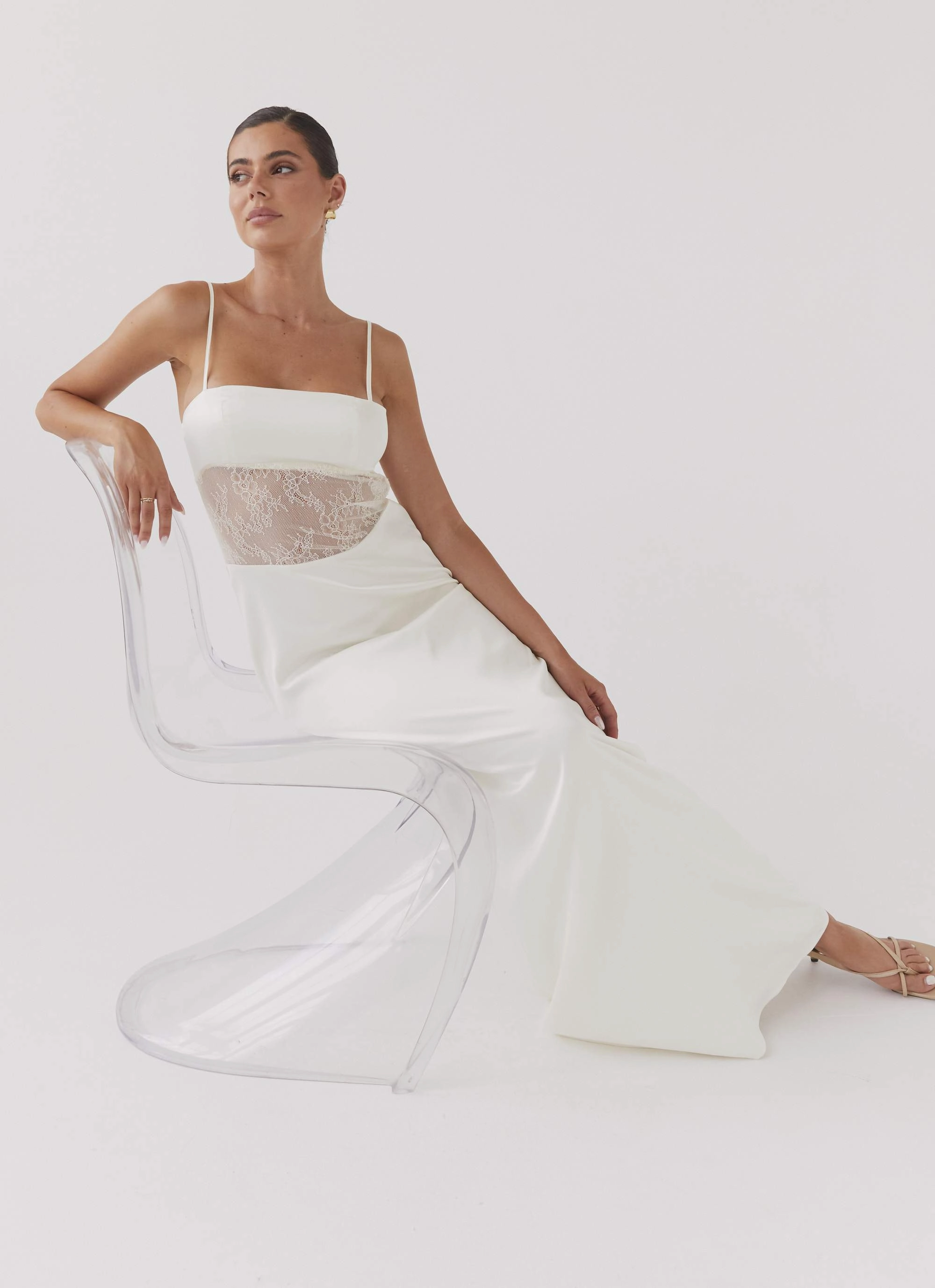 Palais Royale Lace Maxi Dress - Antique Smart Waistband Fit Style Moment