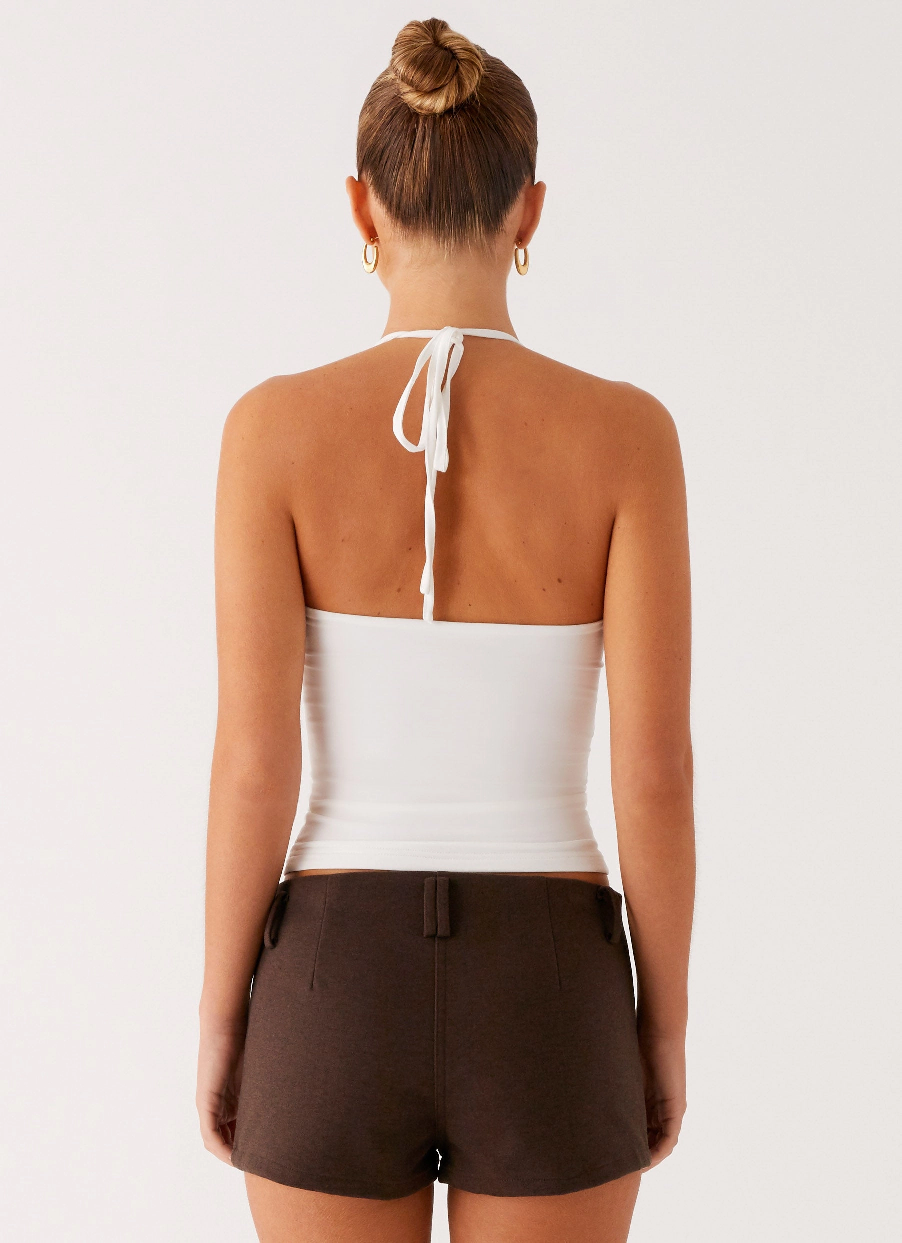 Reflective Trims NonChafeCollarTech Palm Beach Top - Ivory