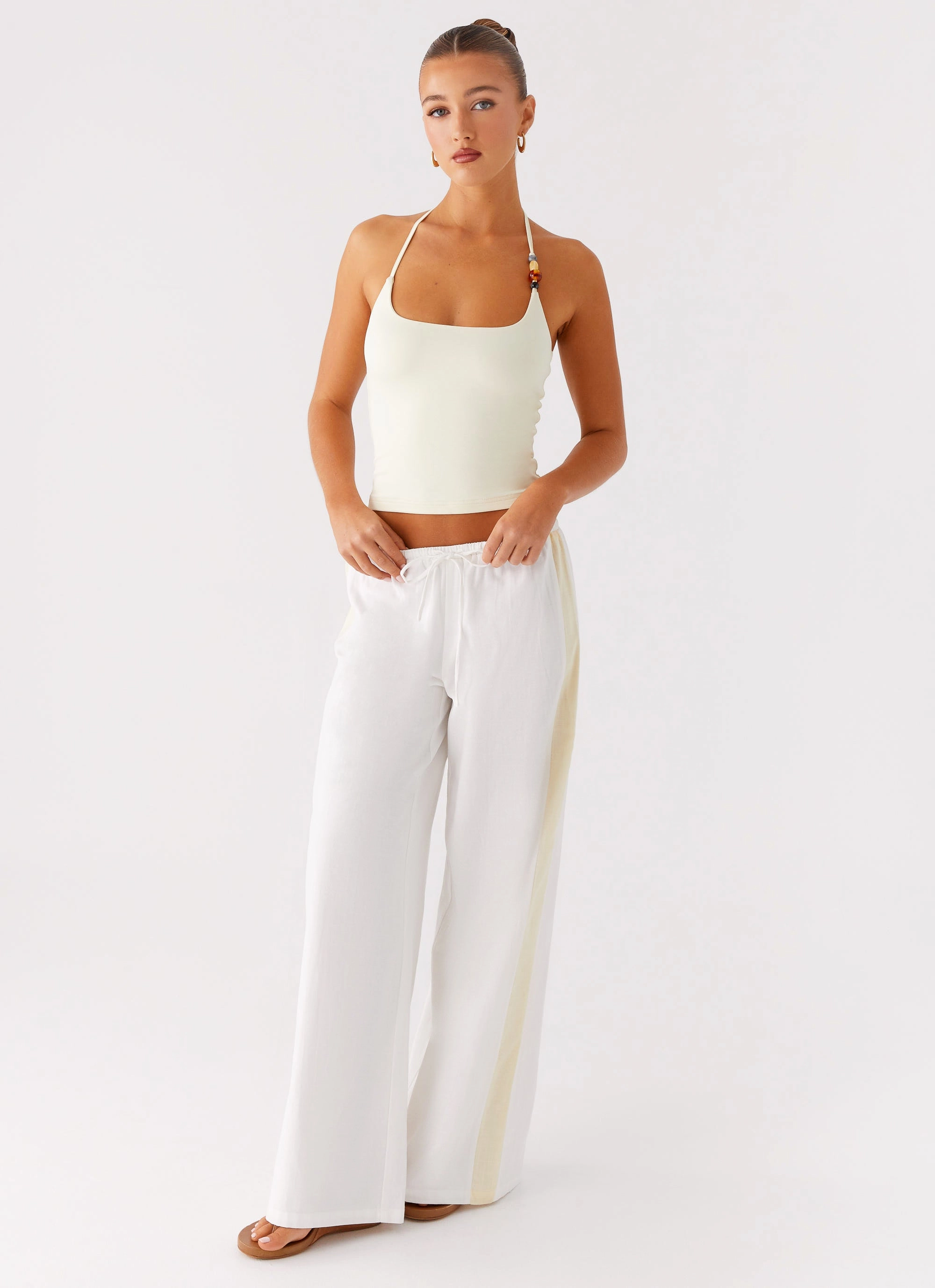 Palm Beach Top - Yellow Summer Blouse
