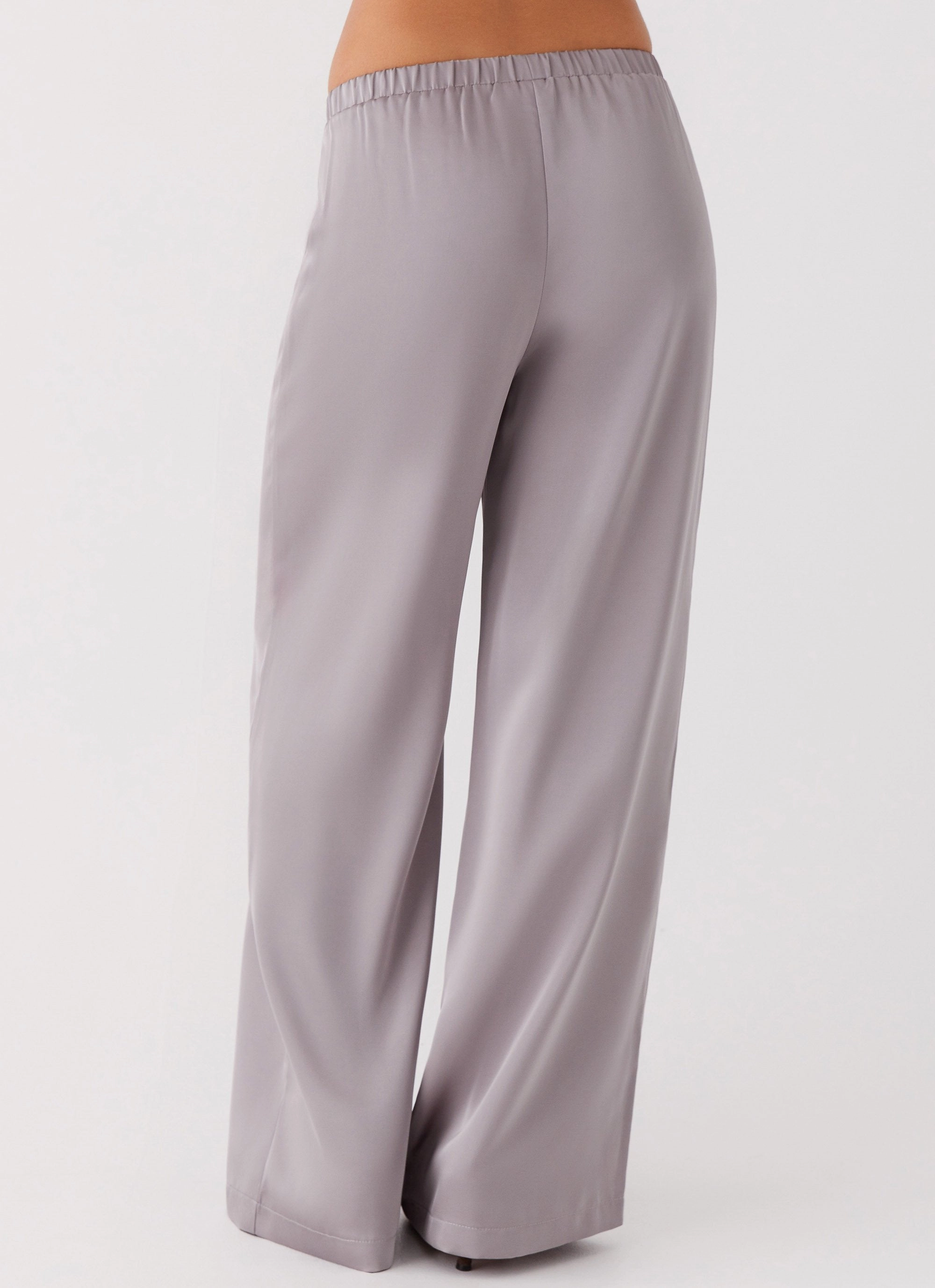 Palm Cove Satin Pants - Grey Outdoor Comfort Fit Sporty Fit Design