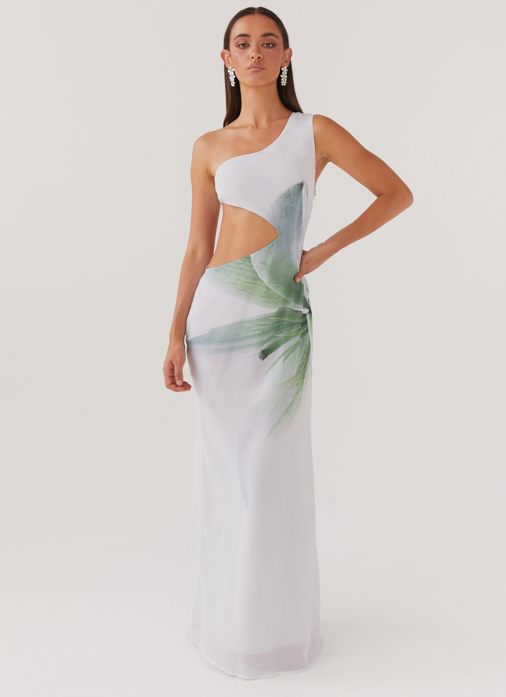 Travel piece Palomino Palms Maxi Dress - Dahlia Ash