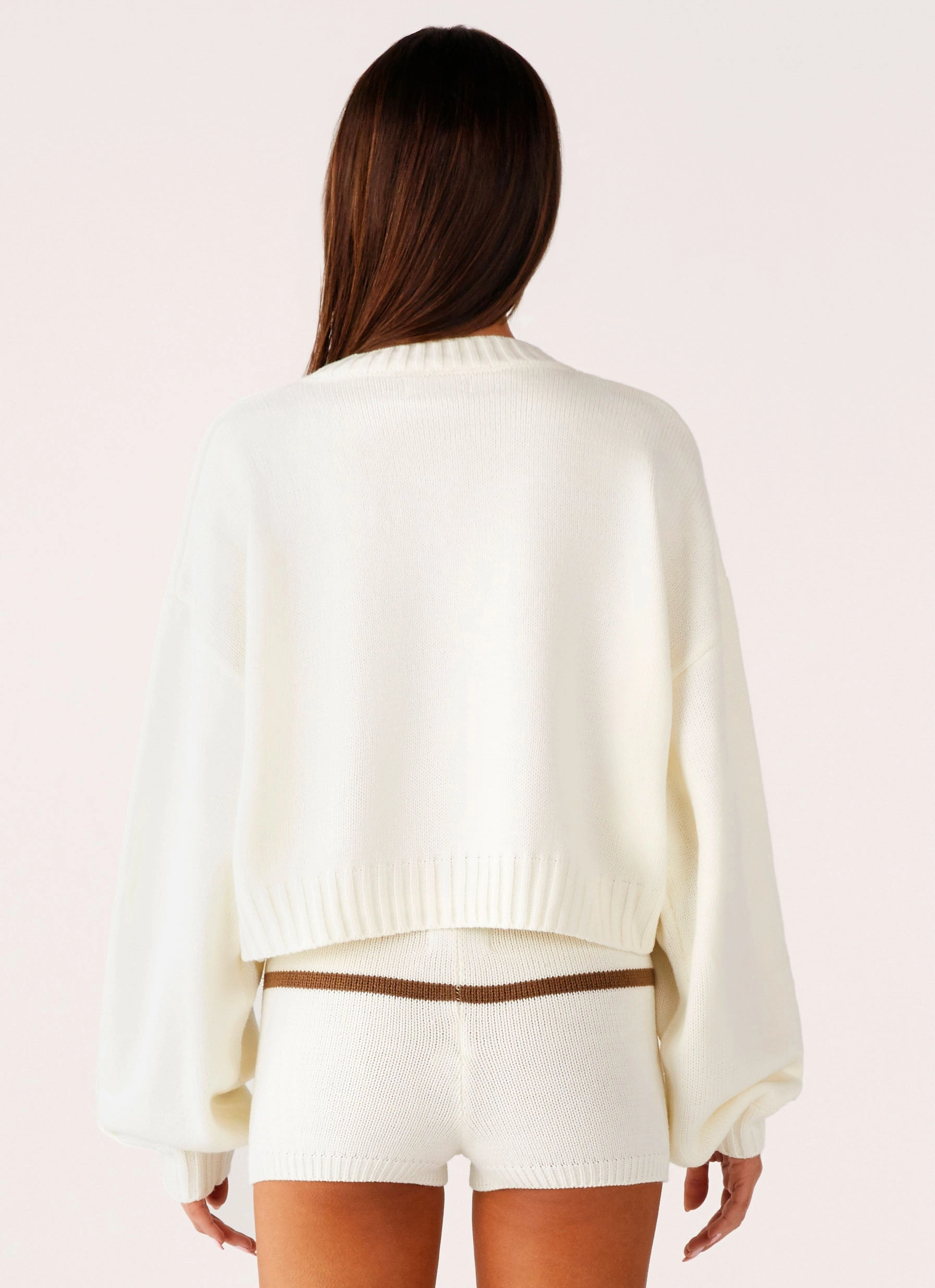 Paolo Knit Short - Off White Reverseble Design MultiPanelConstruction