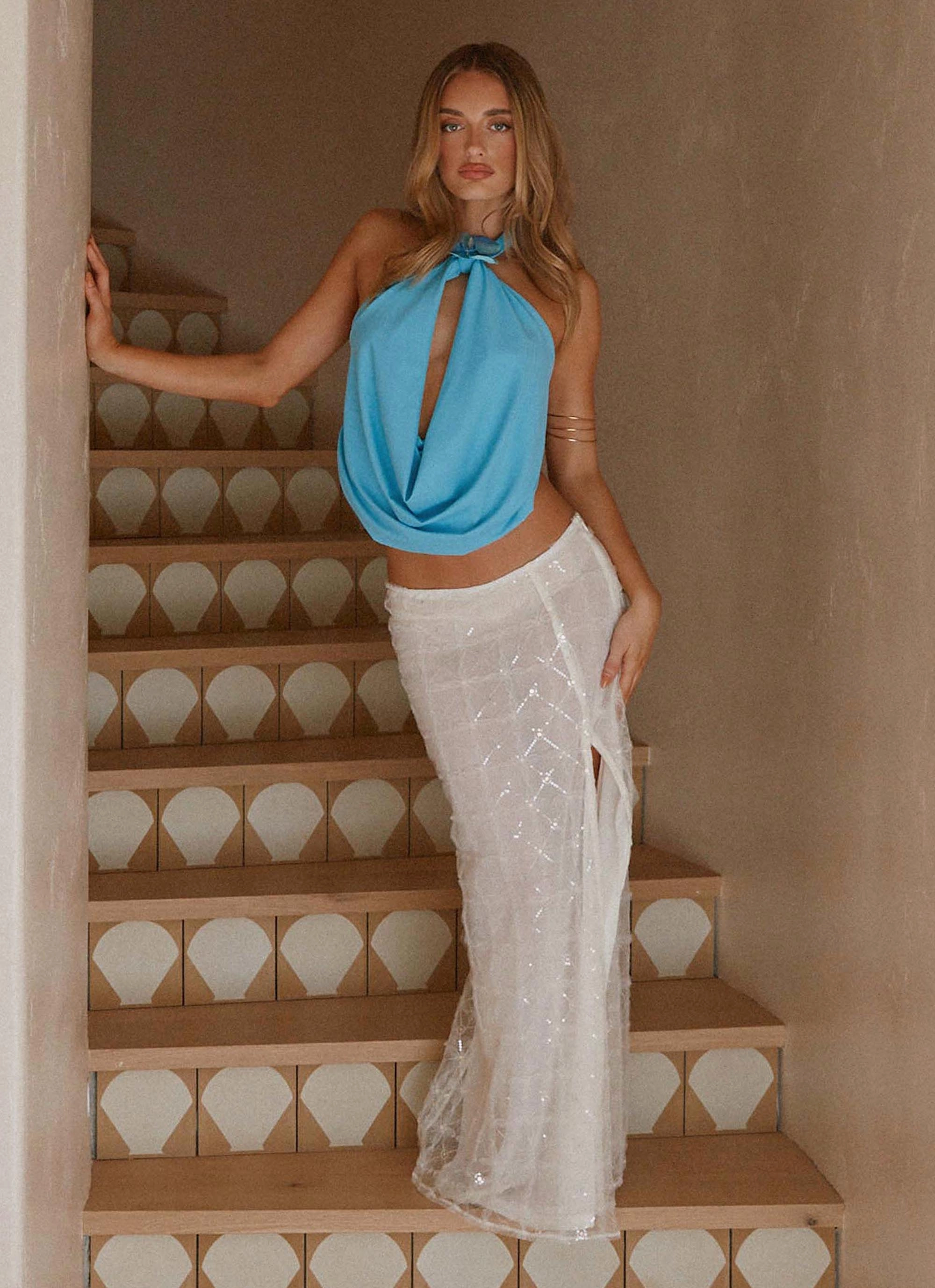 TaglessNecklineComfort Paradisa Top - Turquoise