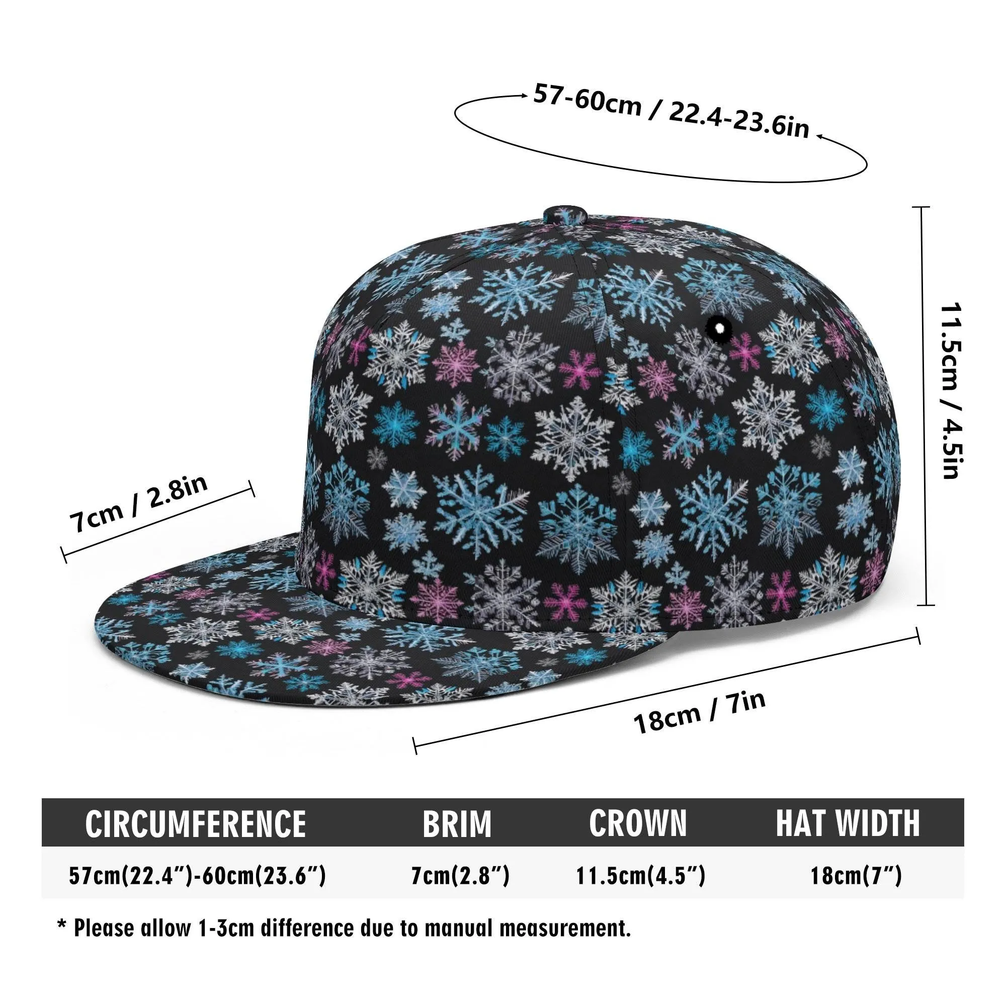 Party Snowflake Unisex Classic Snapbacks