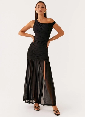 Pavilion Maxi Dress - Black Moment Light Sleeveless Cut