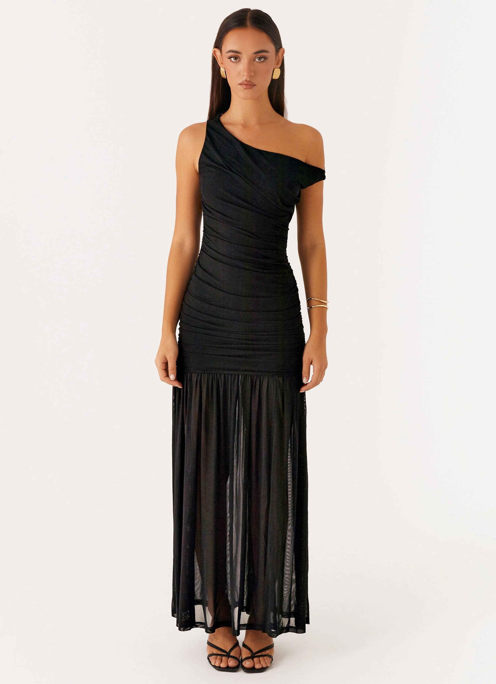 Lightweight Feel Trendy Vibe Pavilion Maxi Dress - Black