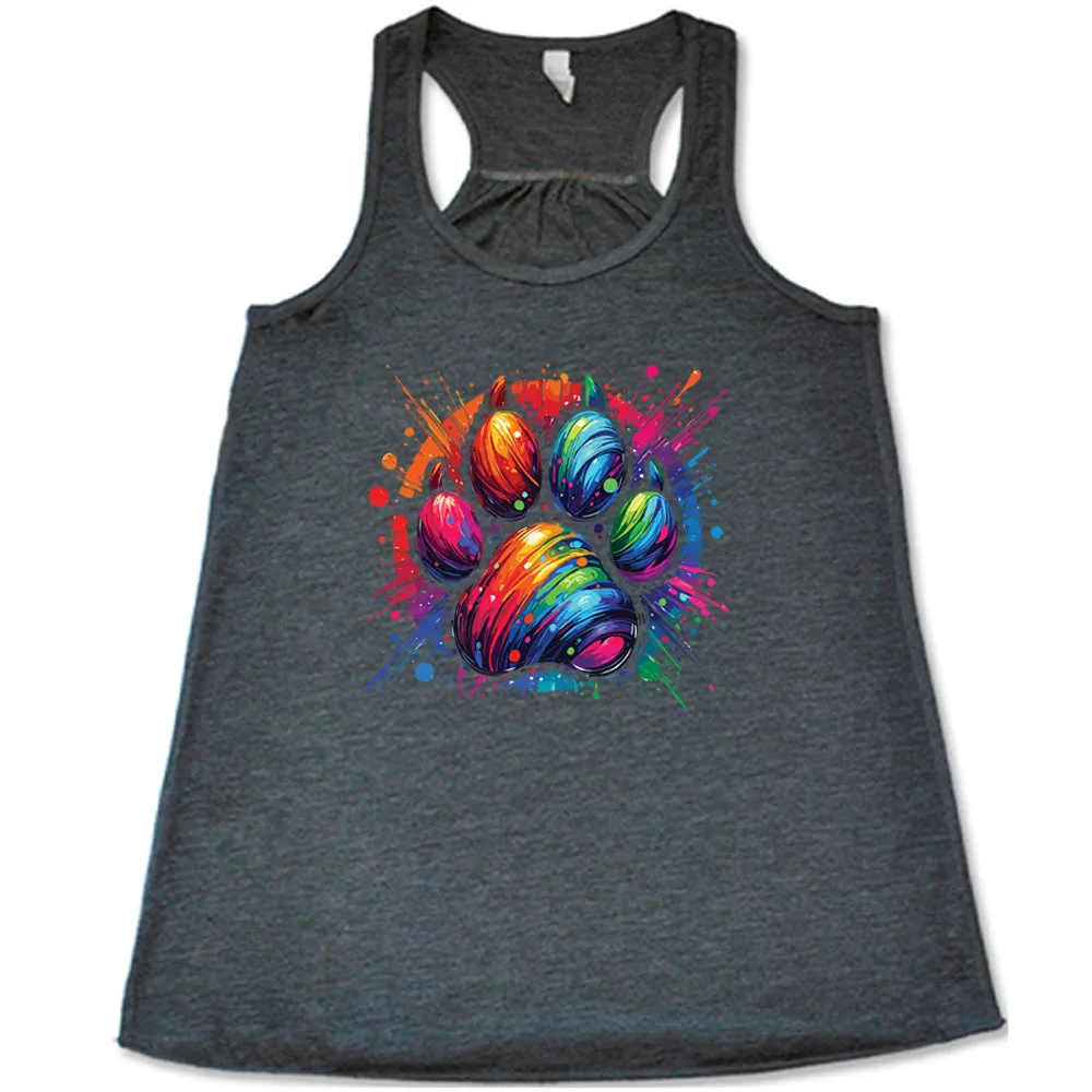 Paw Rainbow Paint Shirt