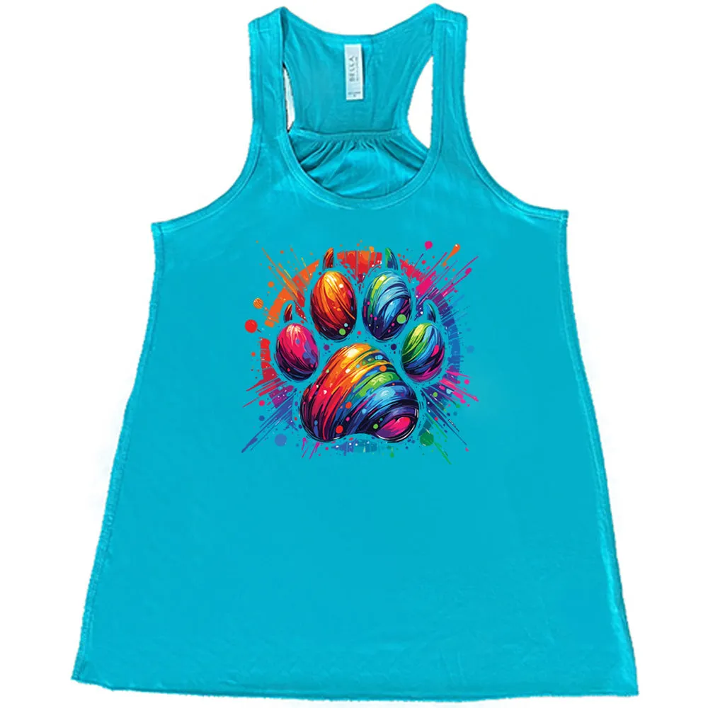 Paw Rainbow Paint Shirt