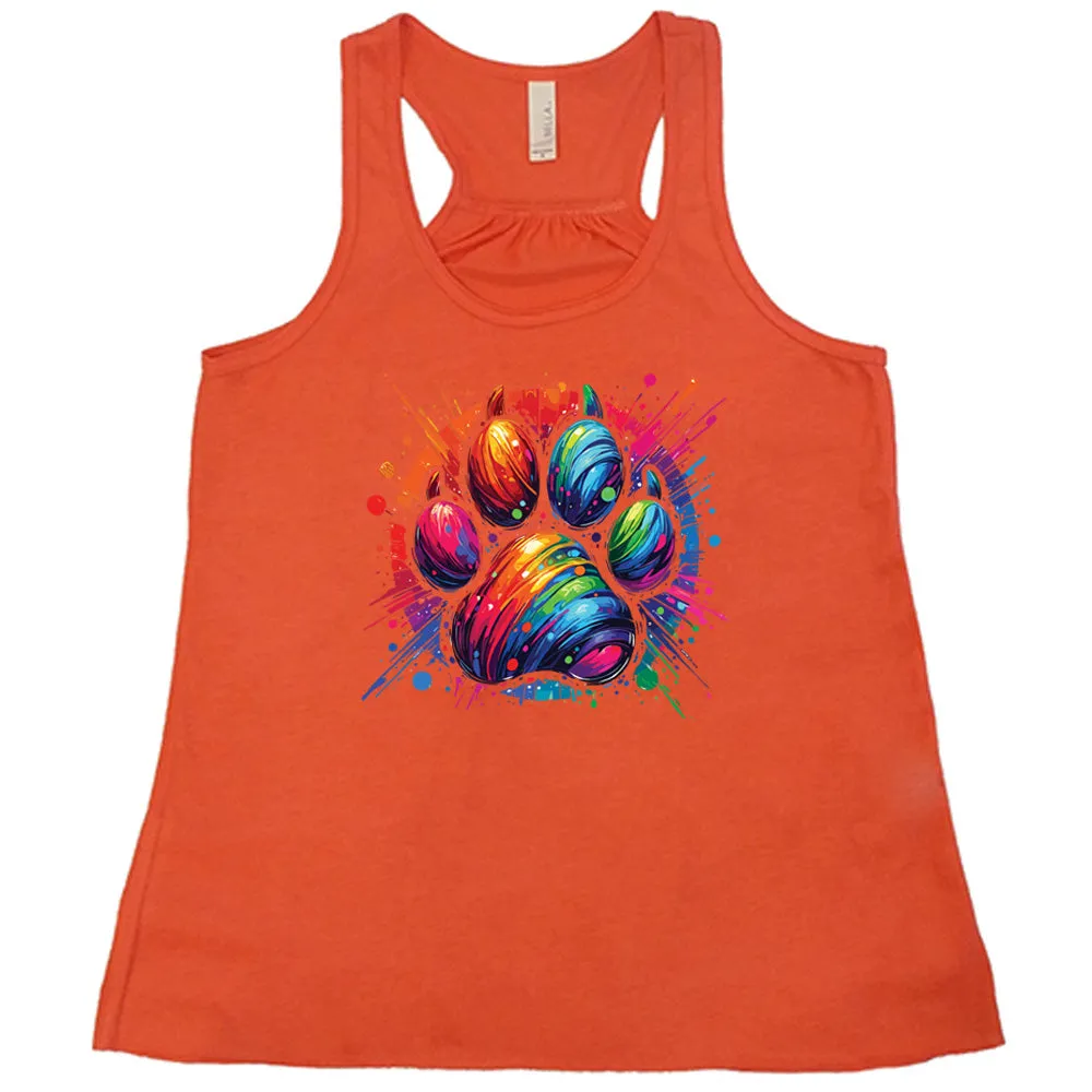 Paw Rainbow Paint Shirt