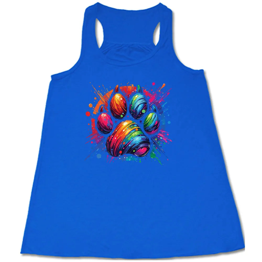 Paw Rainbow Paint Shirt