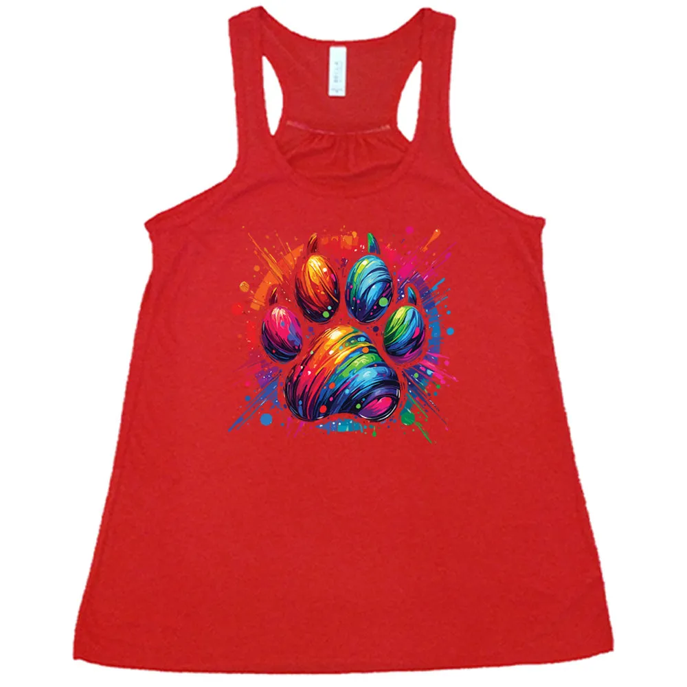 Paw Rainbow Paint Shirt