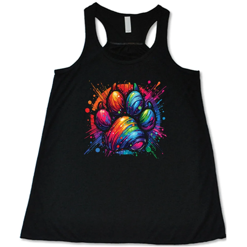 Paw Rainbow Paint Shirt