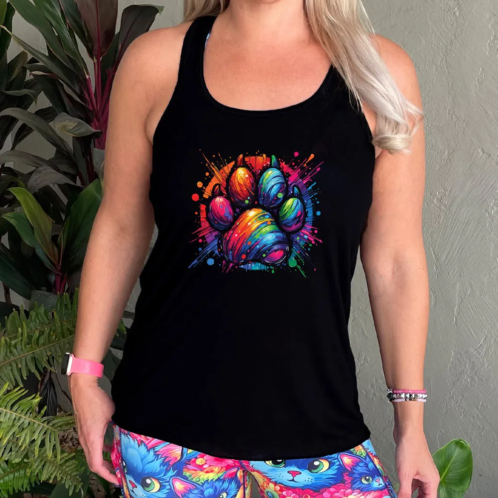 Paw Rainbow Paint Shirt