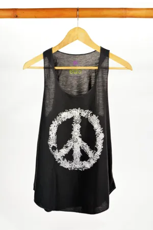 Peace Tank Top-Grey