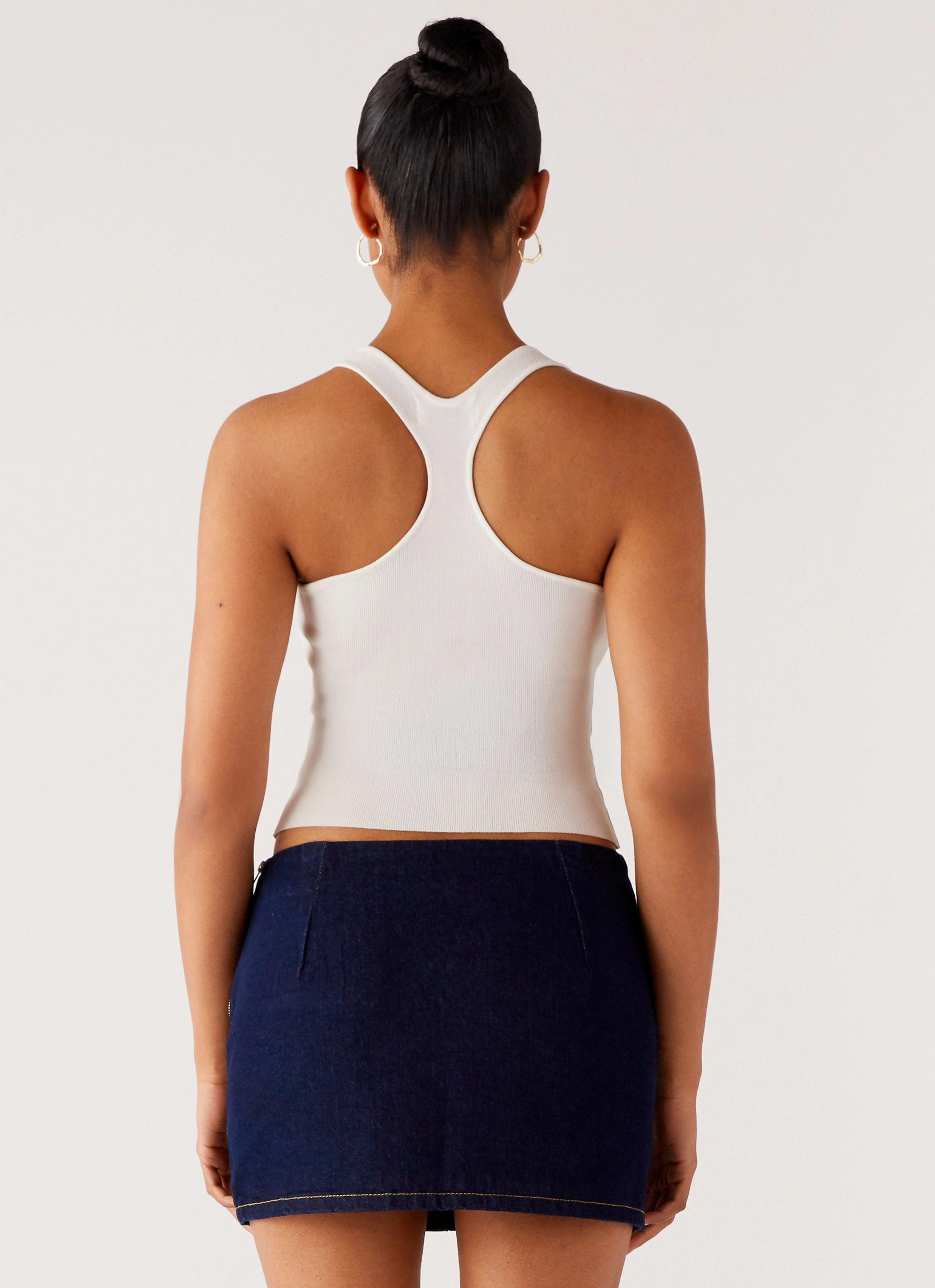 Customizable length Morrison Denim Mini Skirt - Indigo