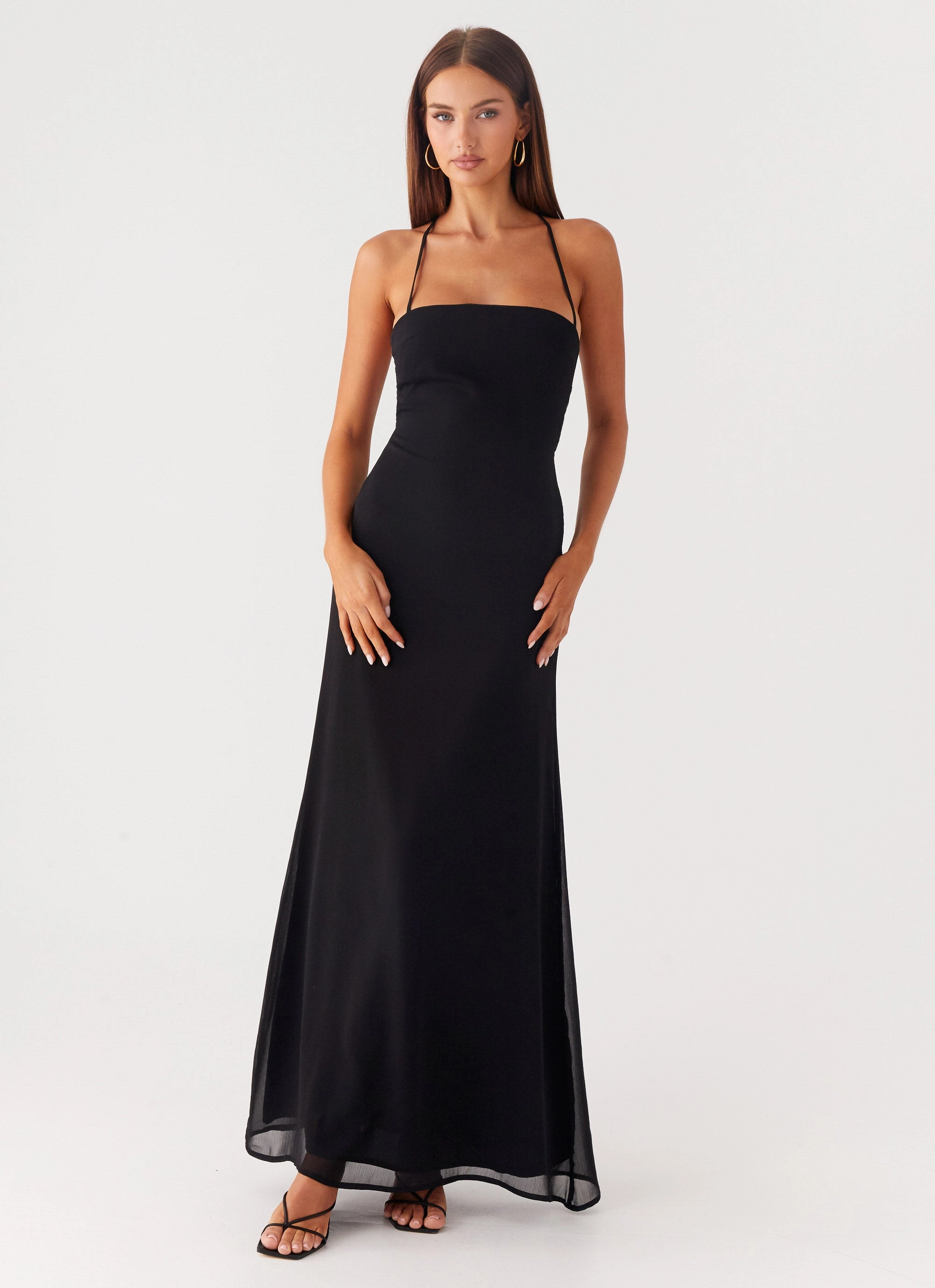 Slim Shape Peggy Maxi Dress - Black