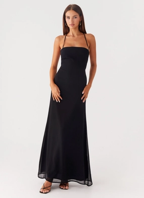 Slim Shape Peggy Maxi Dress - Black