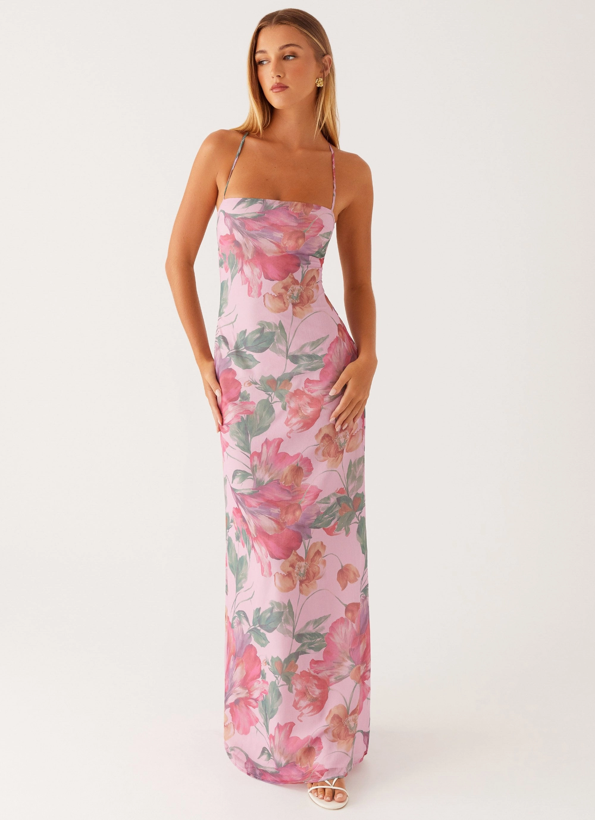 Perfect Layers Peggy Maxi Dress - Pink Floral