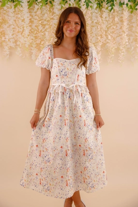 Hear My Story Midi Dress Deep Hue Smooth Layers